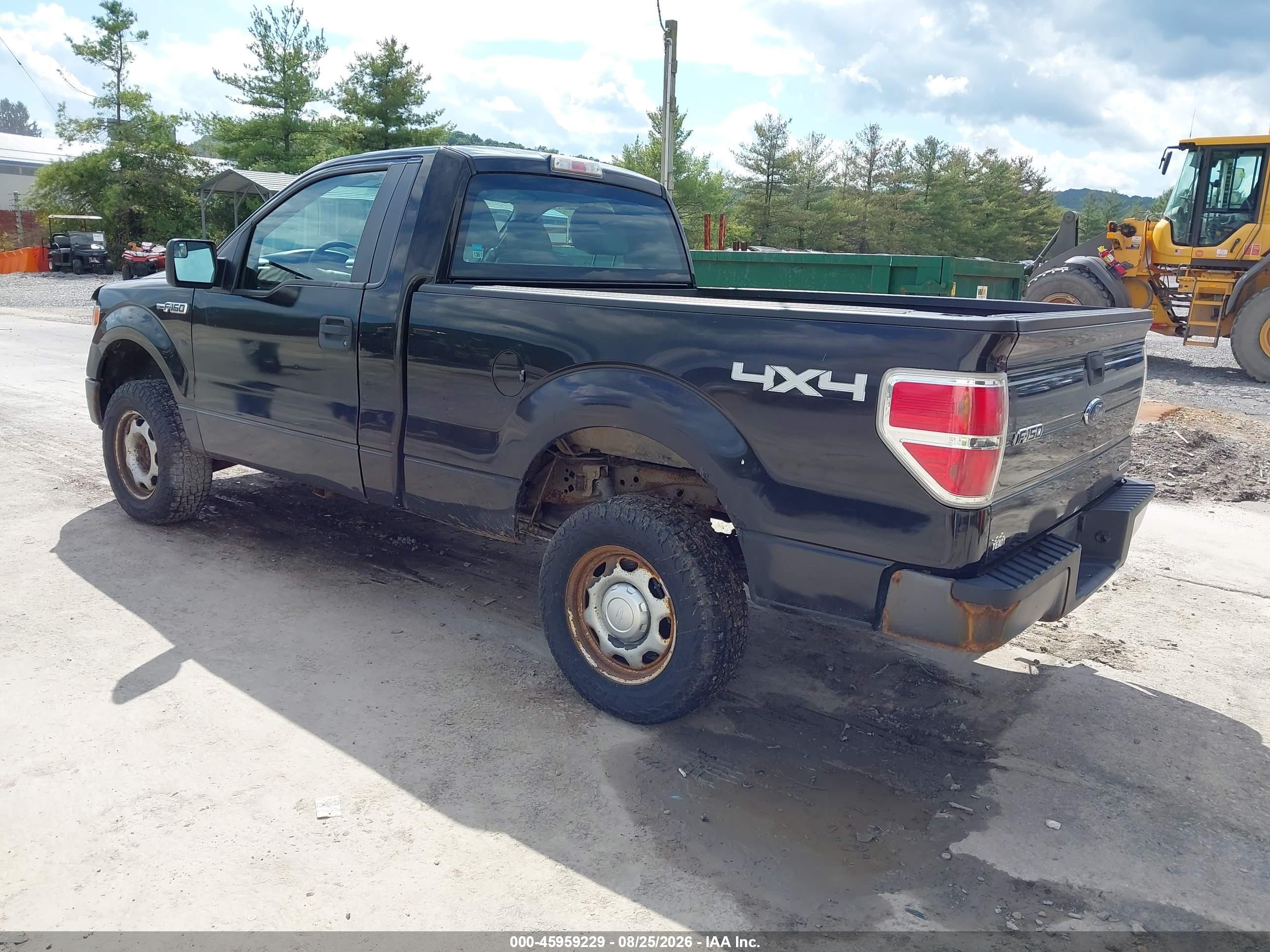 2014 Ford F-150 Xl Black vin: 1FTMF1EMXEKG06547