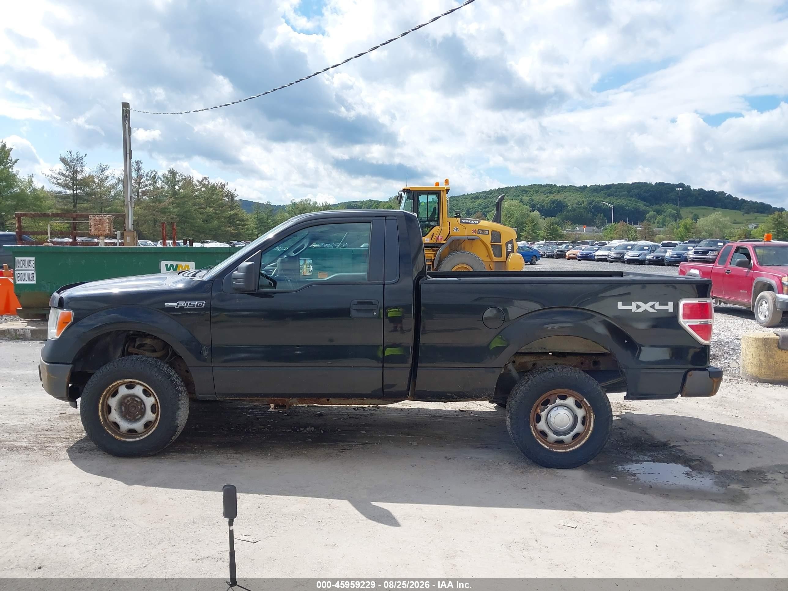 2014 Ford F-150 Xl Black vin: 1FTMF1EMXEKG06547