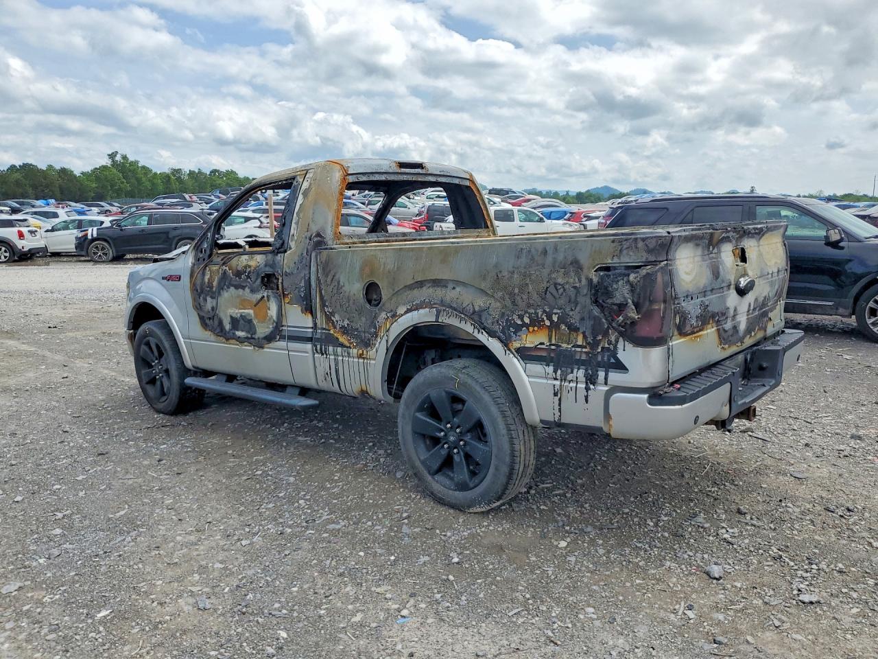 2014 Ford F150 Silver vin: 1FTMF1ET5EFA55475
