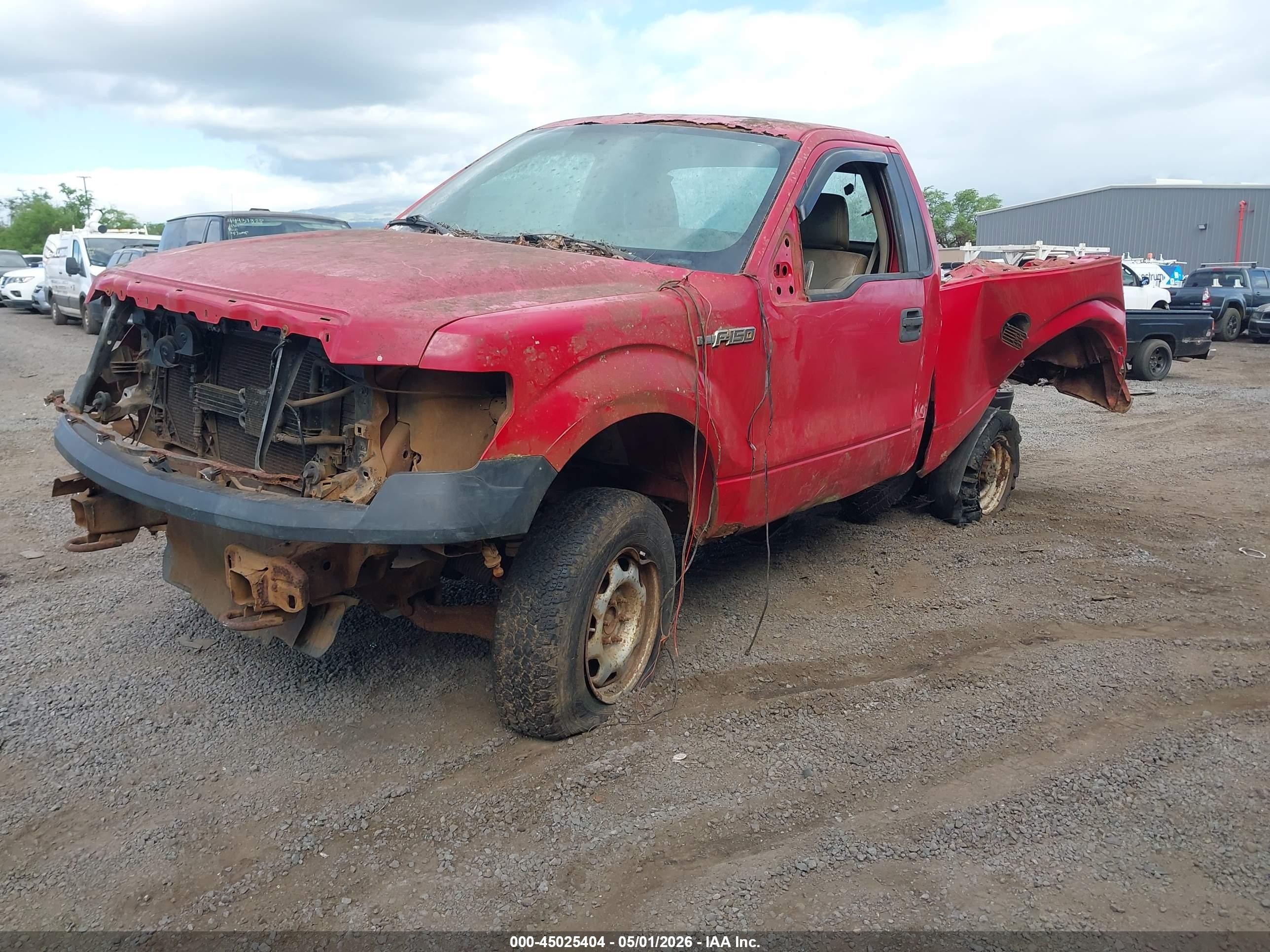 2010 Ford F-150 Stx/xl/xlt Red vin: 1FTMF1EW2AFD19319