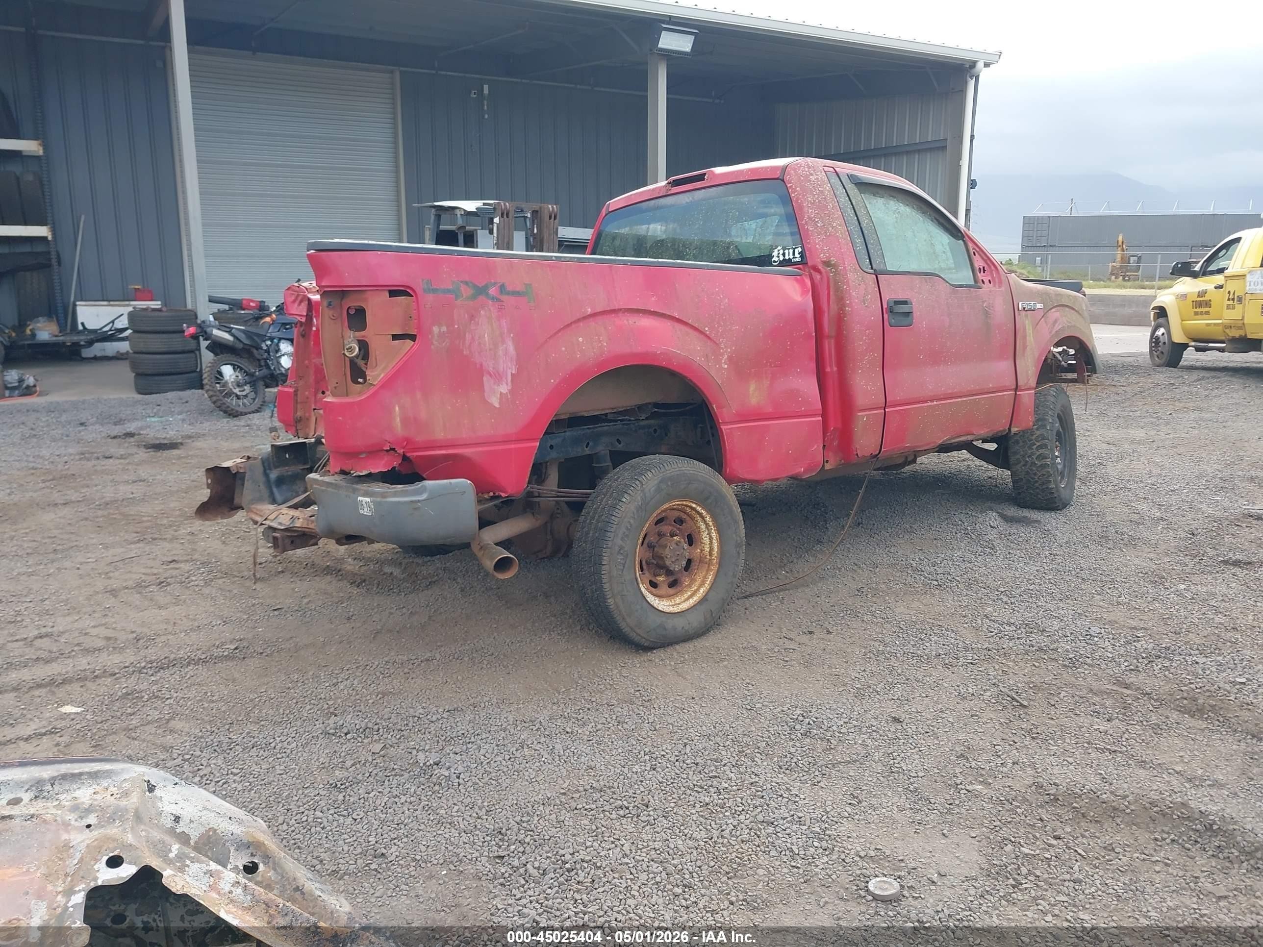 2010 Ford F-150 Stx/xl/xlt Red vin: 1FTMF1EW2AFD19319
