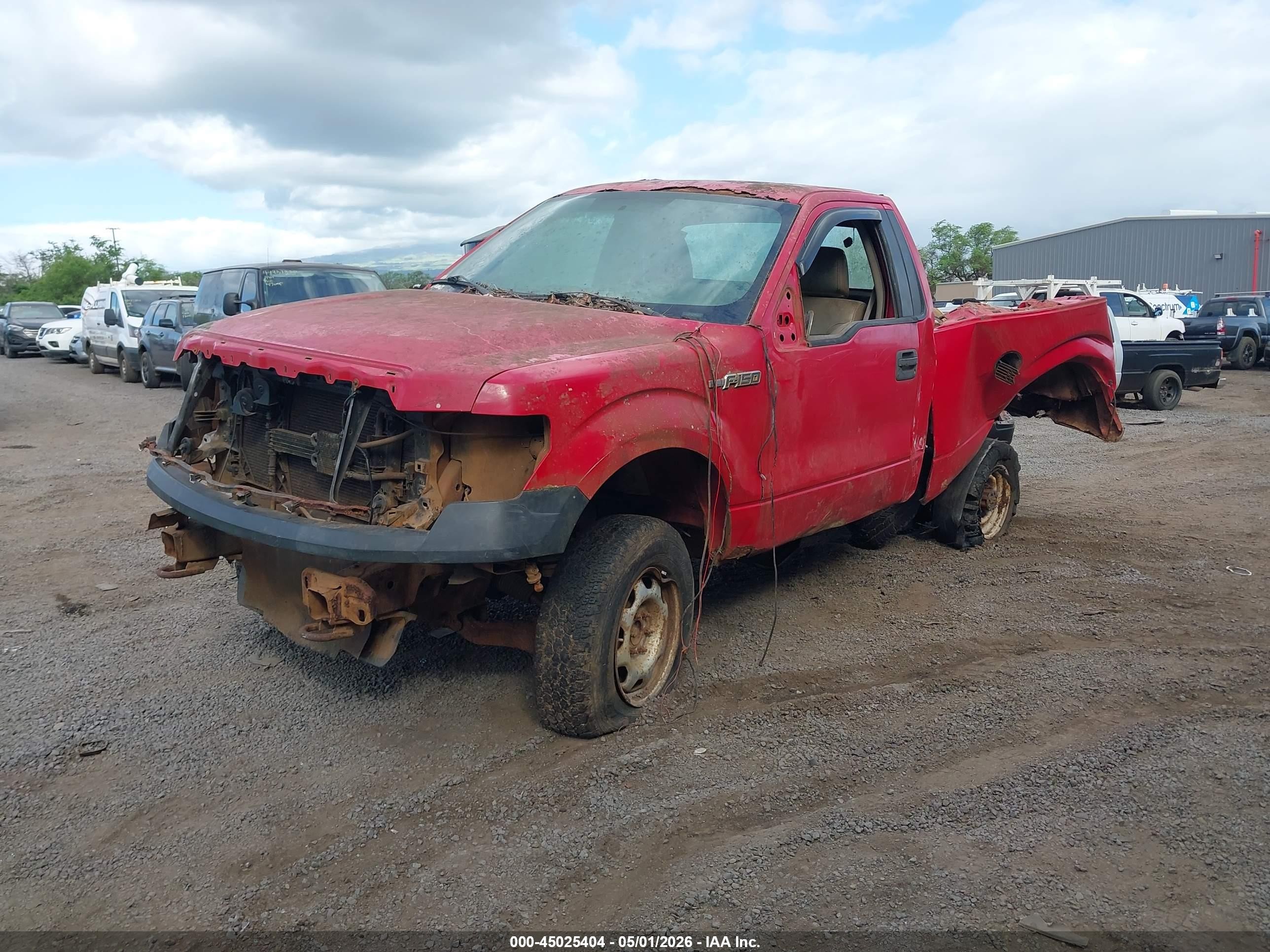 2010 Ford F-150 Stx/xl/xlt Red vin: 1FTMF1EW2AFD19319