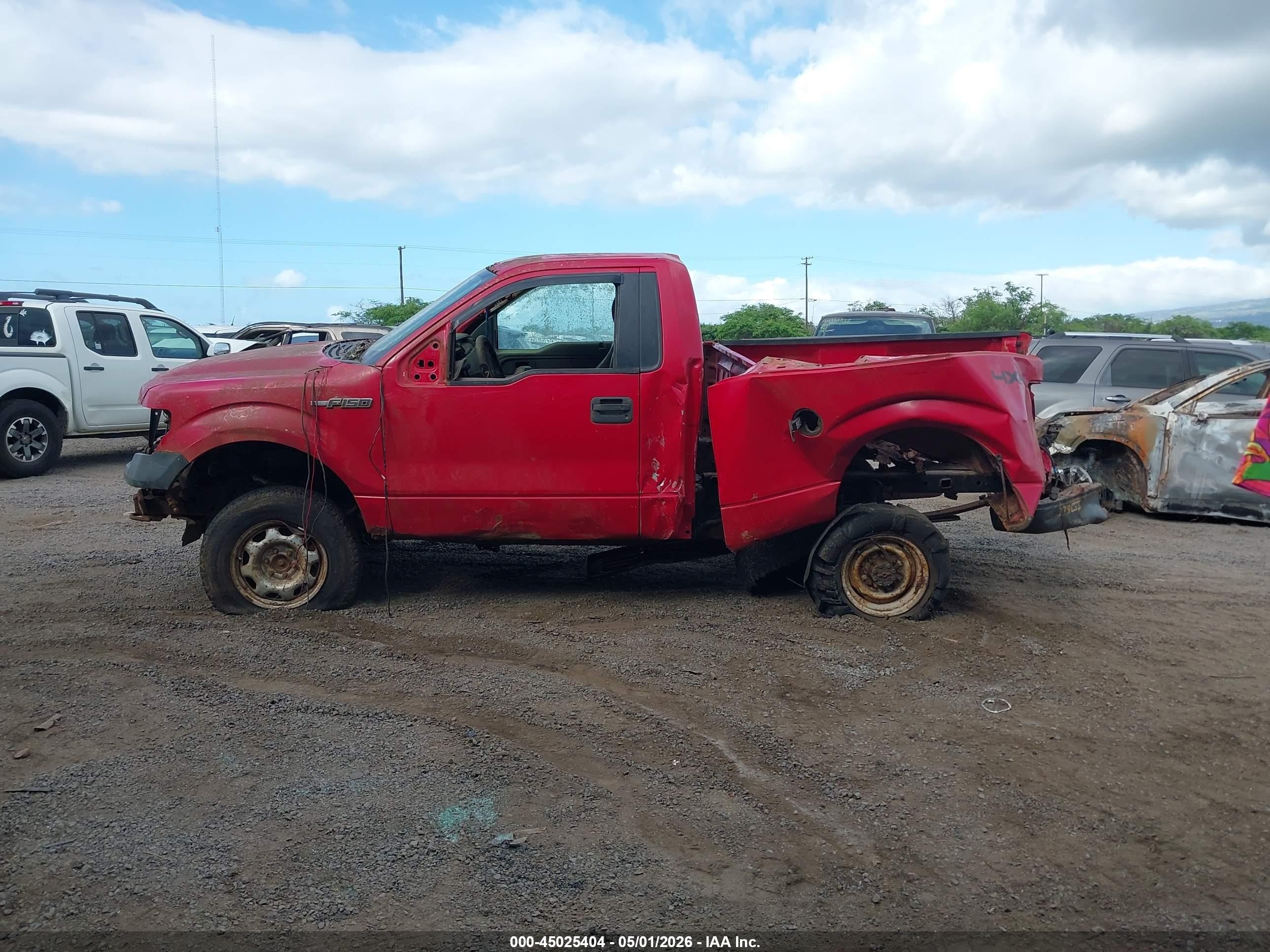 2010 Ford F-150 Stx/xl/xlt Red vin: 1FTMF1EW2AFD19319