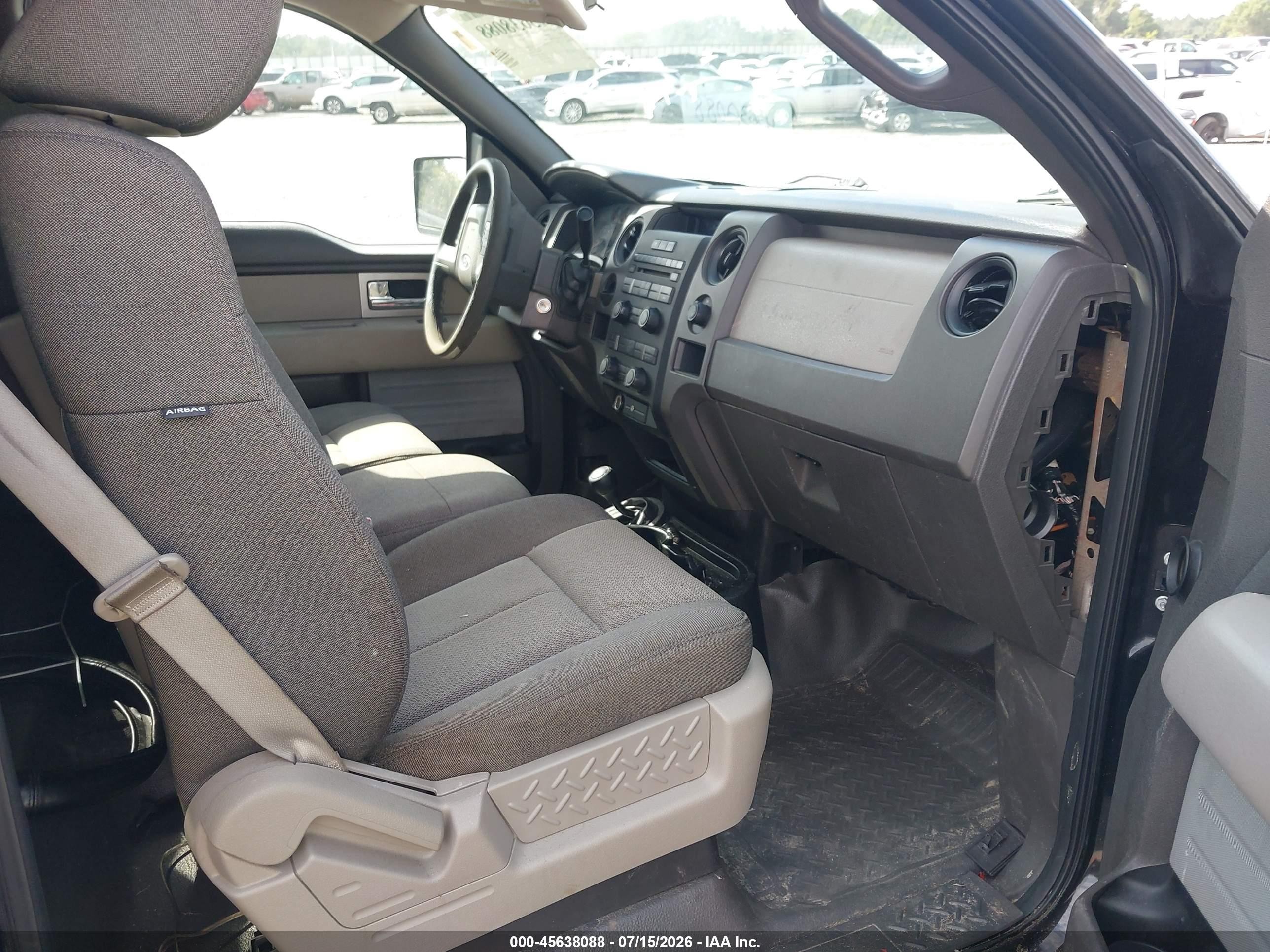 2010 Ford F-150 Stx/xl/xl W/mid-box Prep/xlt/xlt W/mid-box Prep Черный vin: 1FTMF1EW2AKA25832