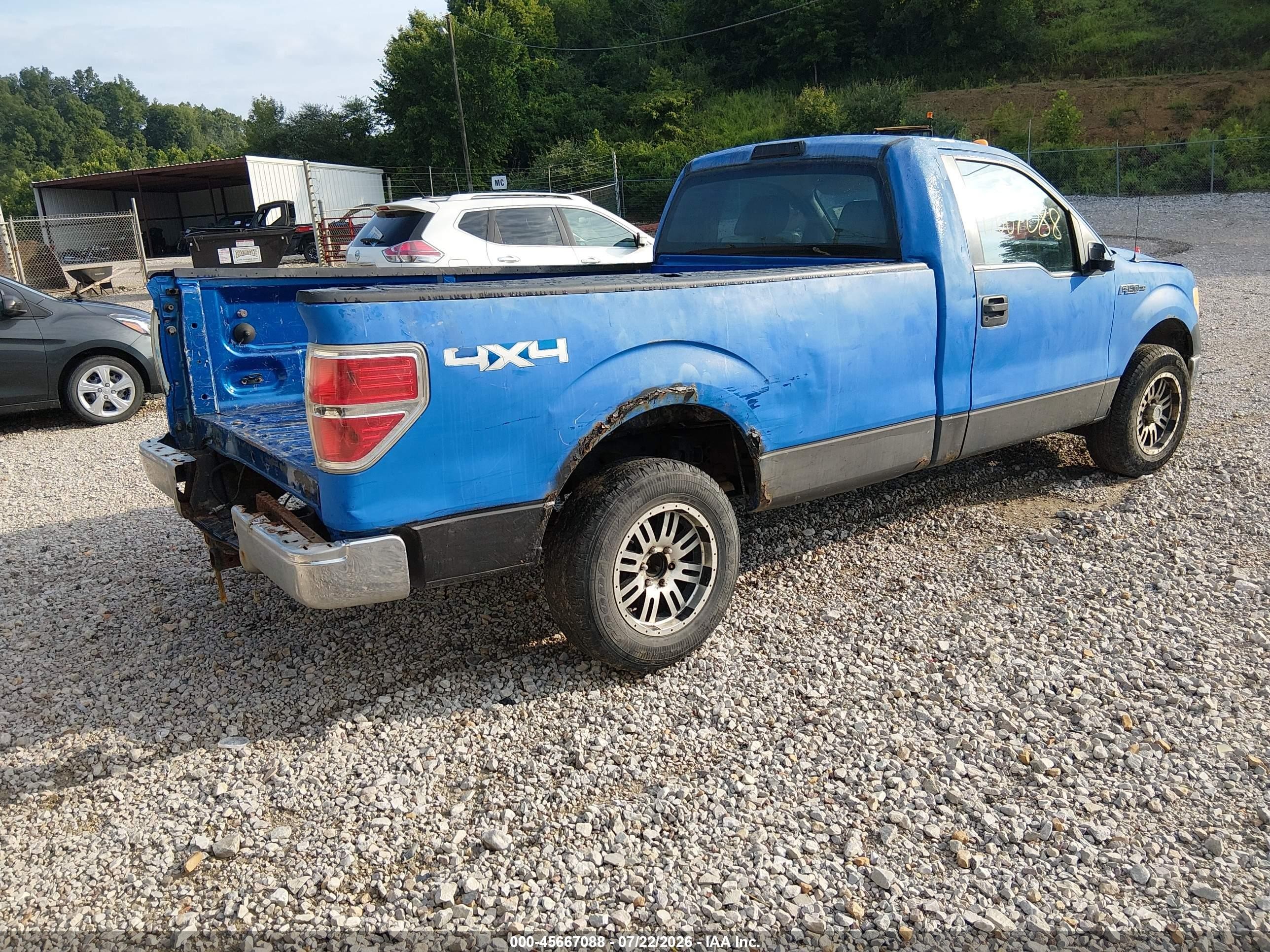 2010 Ford F-150 Stx/xl/xl W/mid-box Prep/xlt/xlt W/mid-box Prep Blue vin: 1FTMF1EW3AKE31084