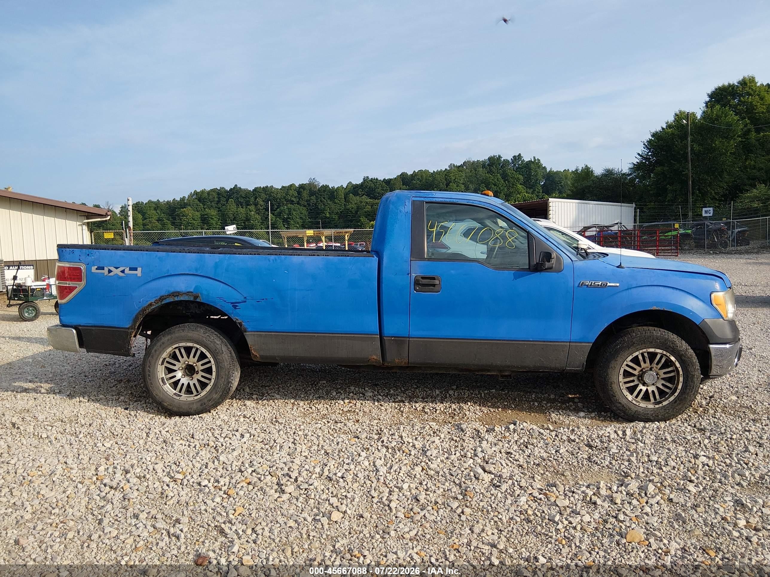 2010 Ford F-150 Stx/xl/xl W/mid-box Prep/xlt/xlt W/mid-box Prep Blue vin: 1FTMF1EW3AKE31084