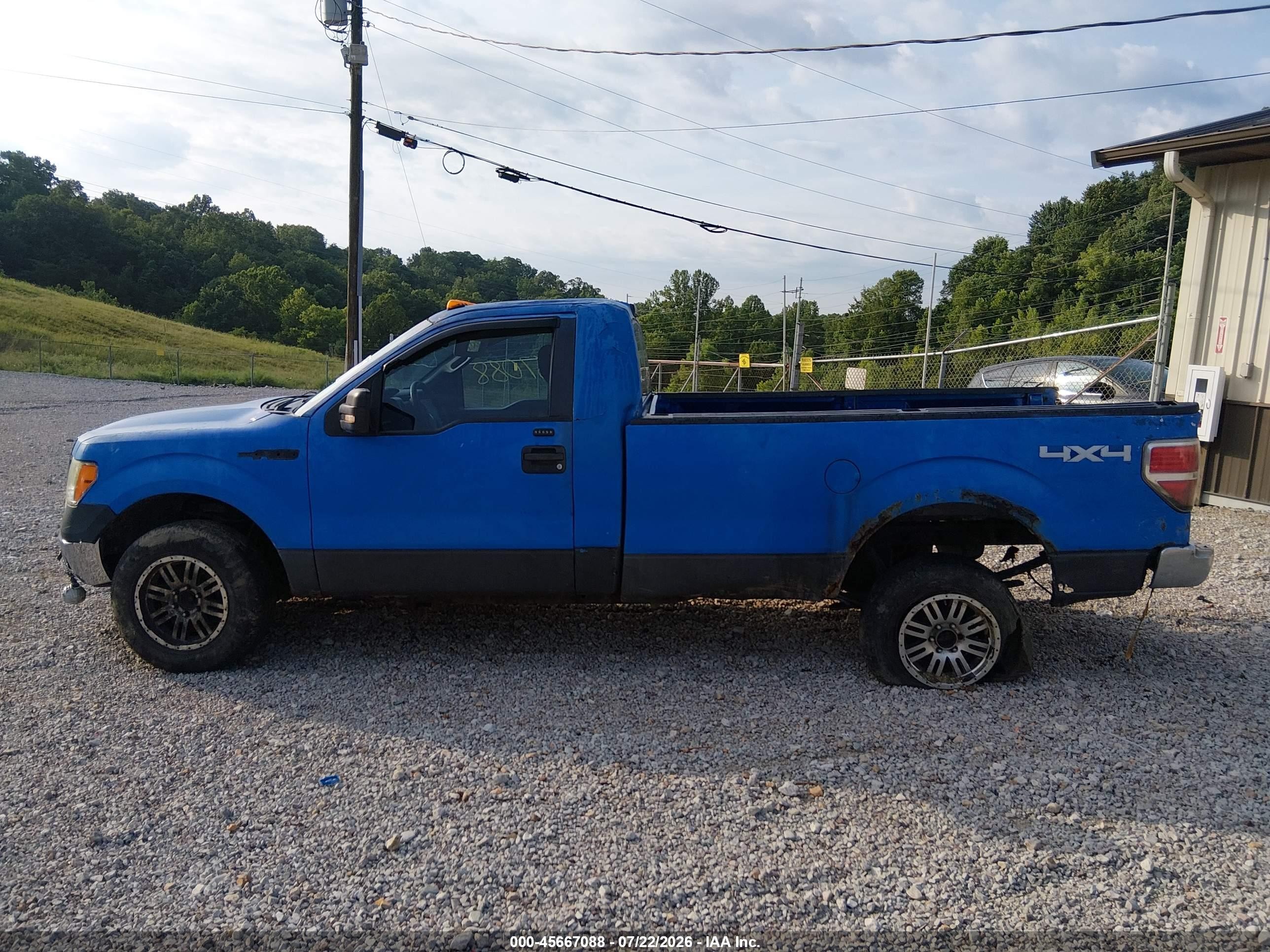 2010 Ford F-150 Stx/xl/xl W/mid-box Prep/xlt/xlt W/mid-box Prep Blue vin: 1FTMF1EW3AKE31084