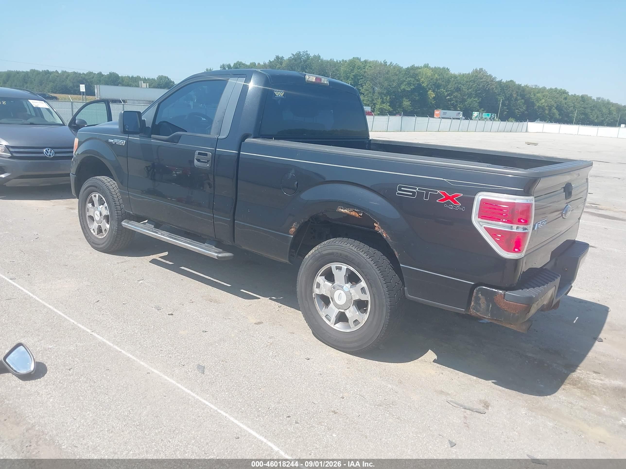 2010 Ford F-150 Stx Black vin: 1FTMF1EW4AKC54268