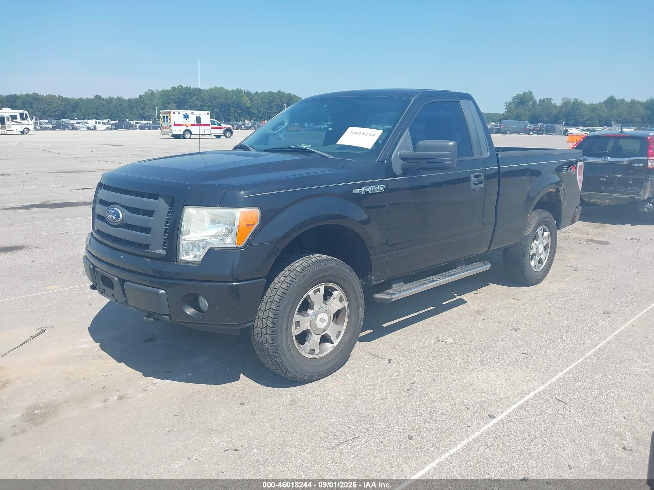 2010 Ford F-150 Stx Black vin: 1FTMF1EW4AKC54268