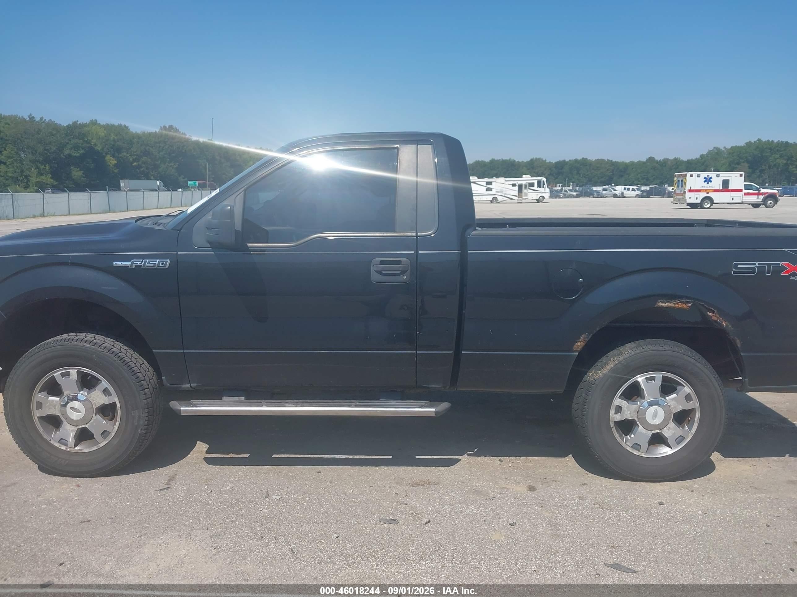 2010 Ford F-150 Stx Black vin: 1FTMF1EW4AKC54268