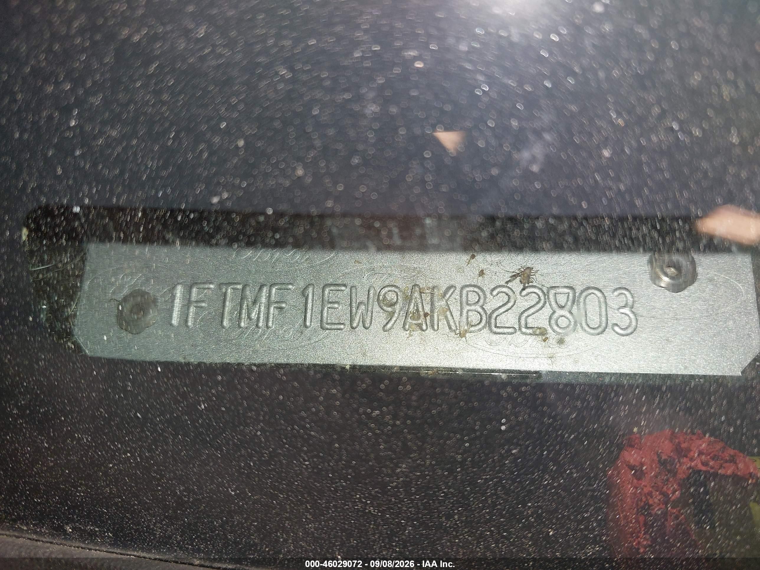 2010 Ford F-150 Stx/xl/xlt Black vin: 1FTMF1EW9AKB22803