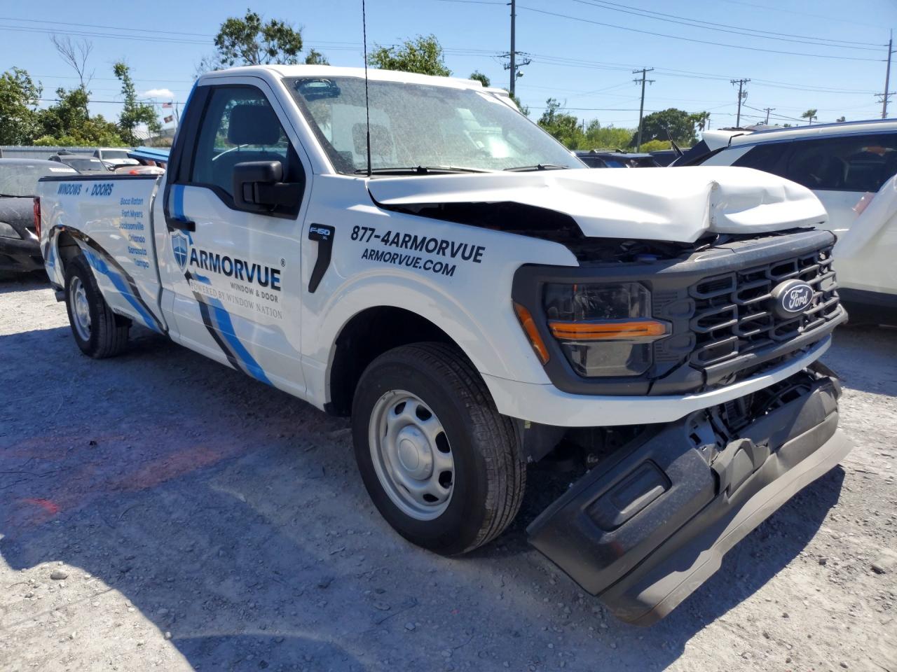 2025 Ford F150 Xl White vin: 1FTMF1KP6SKD73065