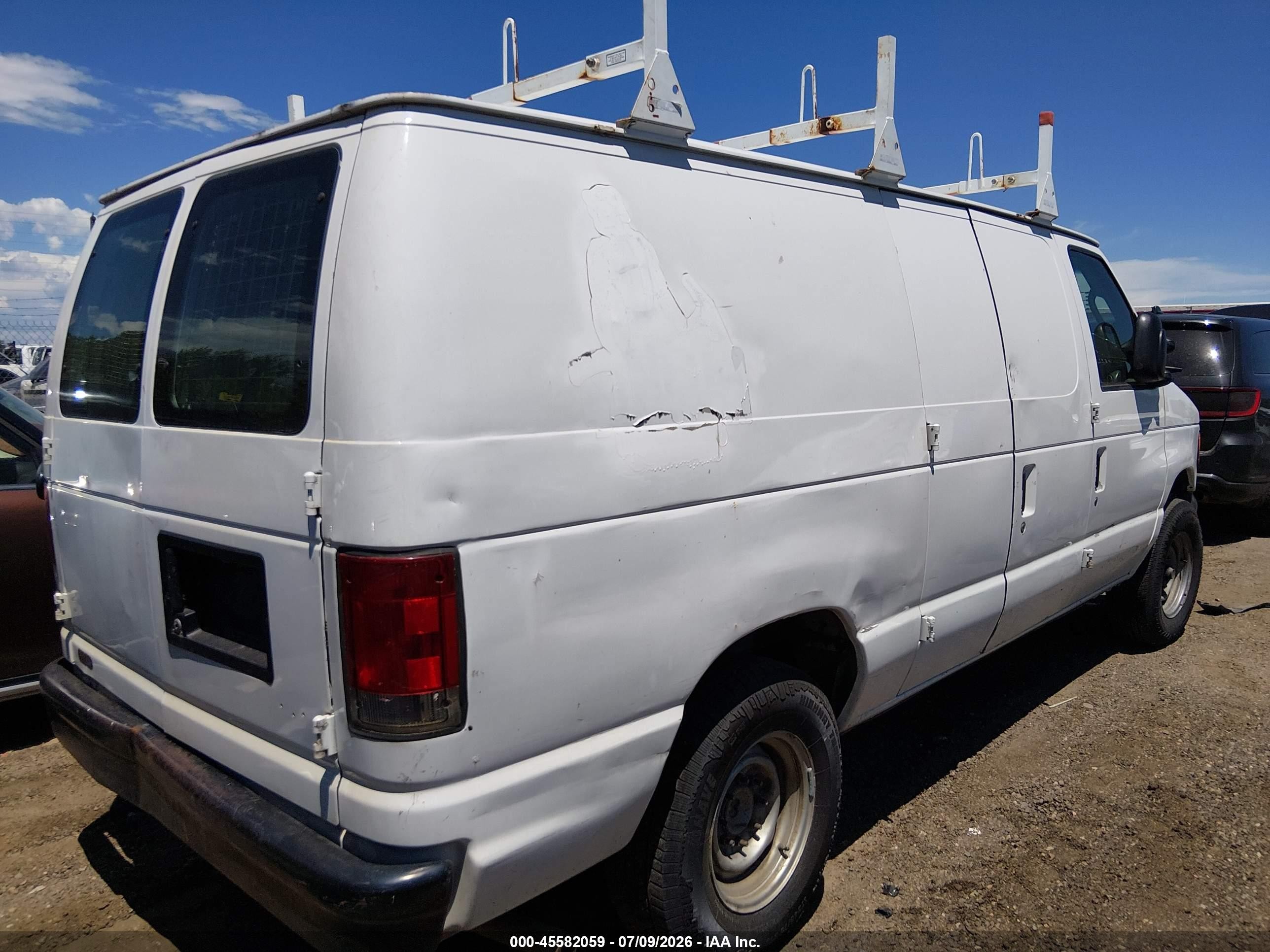 2007 Ford E-150 Commercial/recreational Белый vin: 1FTNE14W07DA08968