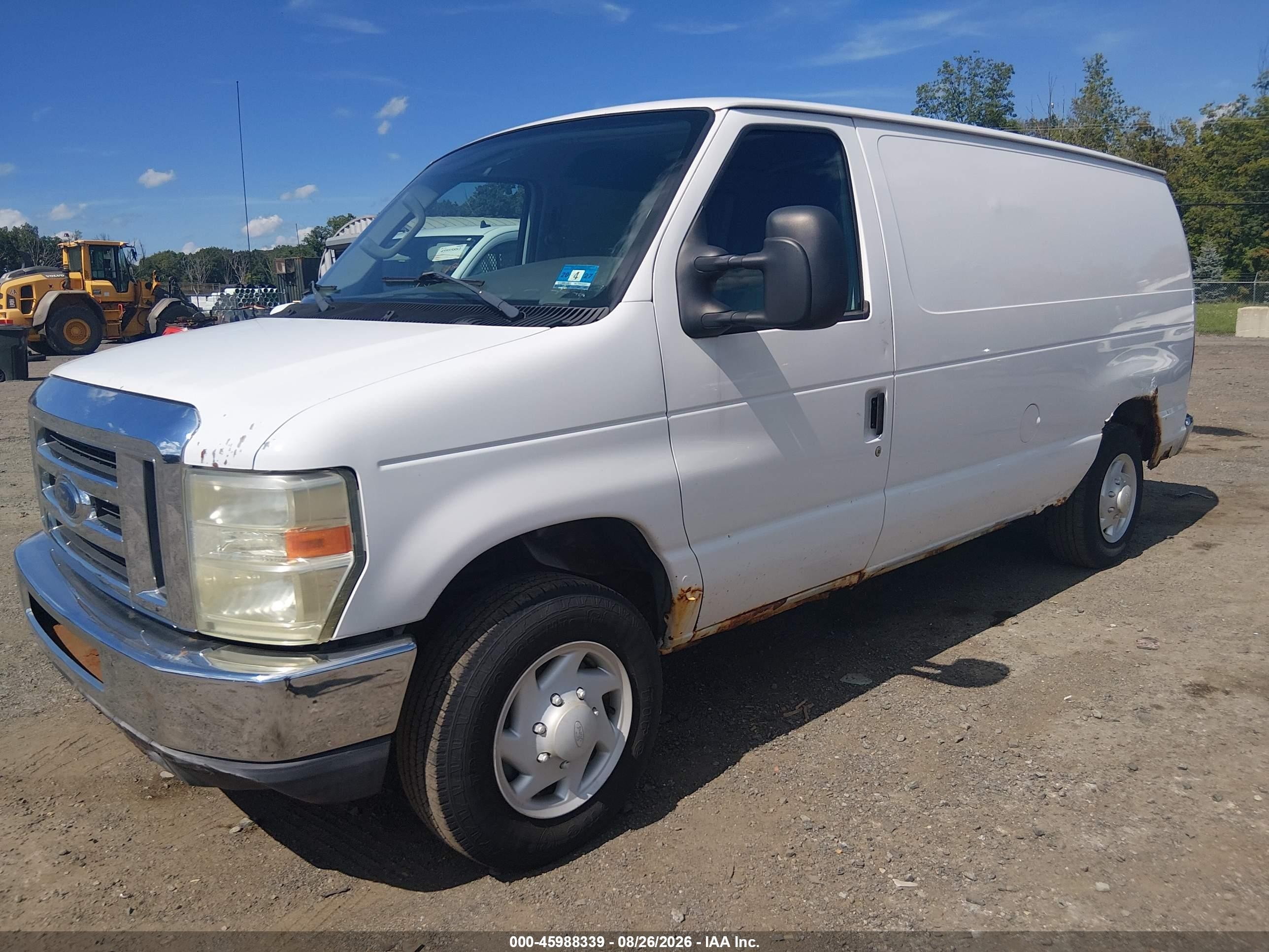 2008 Ford E-150 Commercial/recreational White vin: 1FTNE14W08DA34696