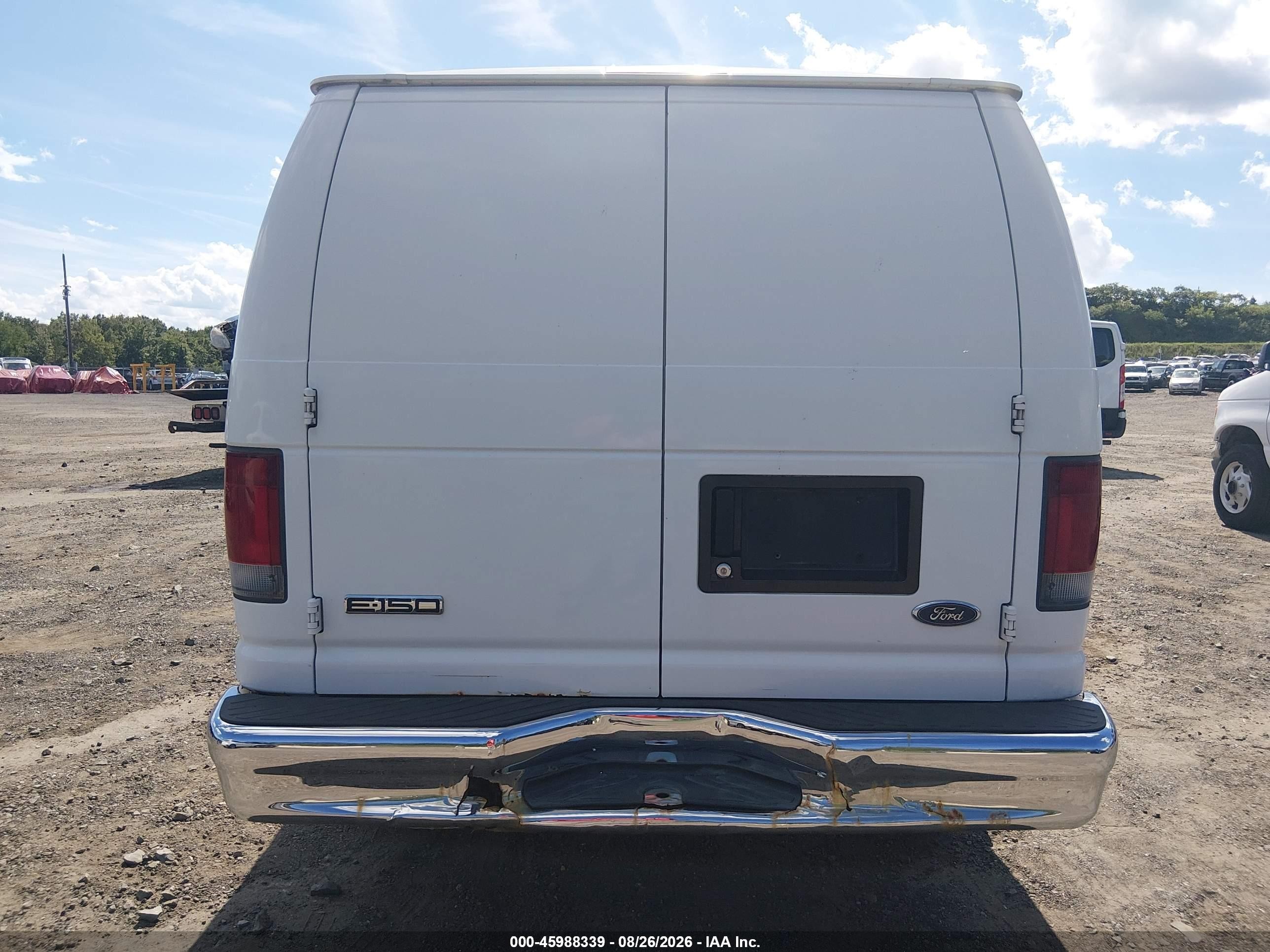 2008 Ford E-150 Commercial/recreational White vin: 1FTNE14W08DA34696
