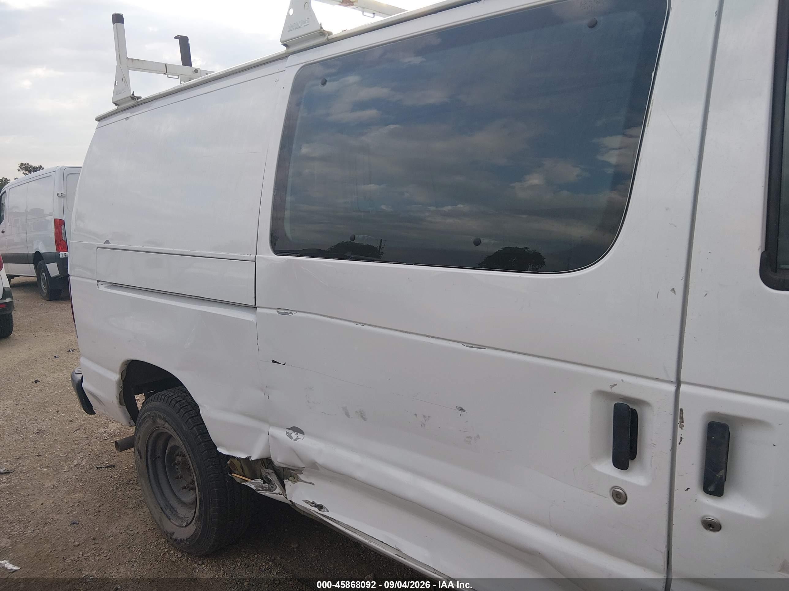 2009 Ford E-150 Commercial White vin: 1FTNE14W09DA68350