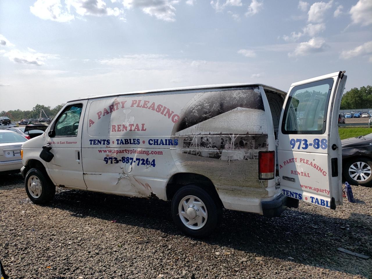 2007 Ford Econoline E150 Van White vin: 1FTNE14W37DA33685