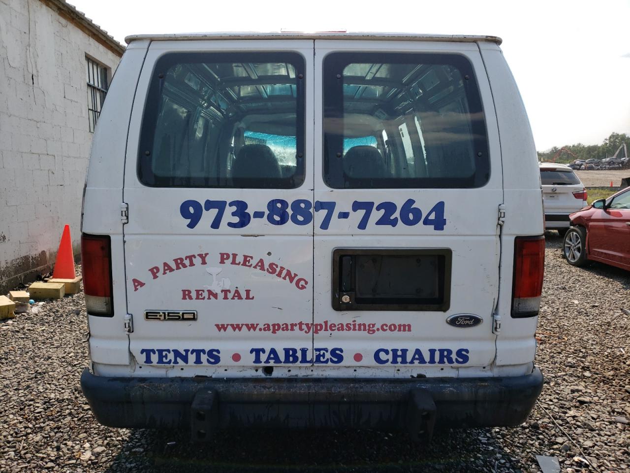 2007 Ford Econoline E150 Van White vin: 1FTNE14W37DA33685