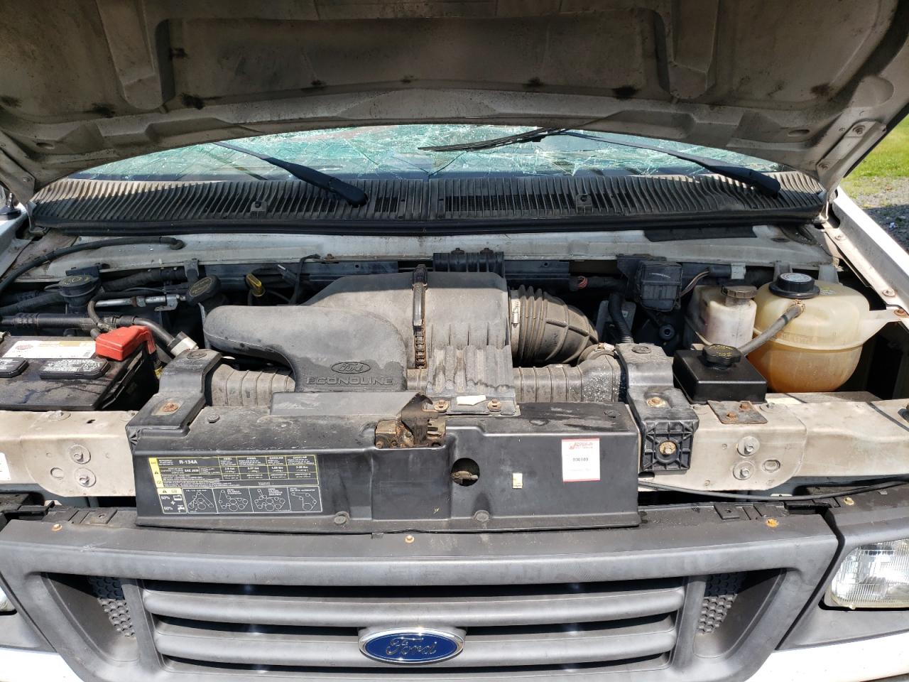 2007 Ford Econoline E150 Van White vin: 1FTNE14W37DA33685