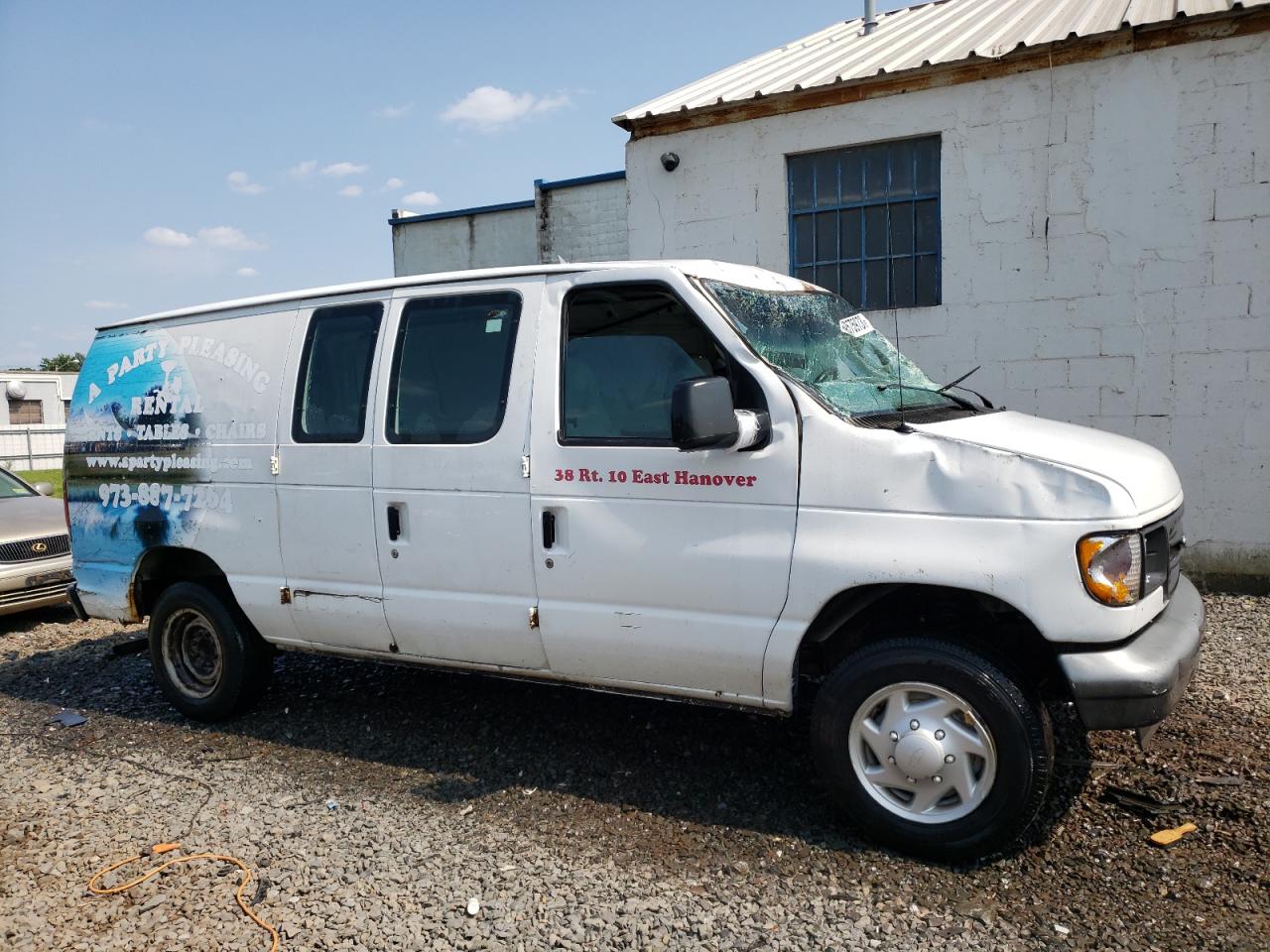 2007 Ford Econoline E150 Van White vin: 1FTNE14W37DA33685