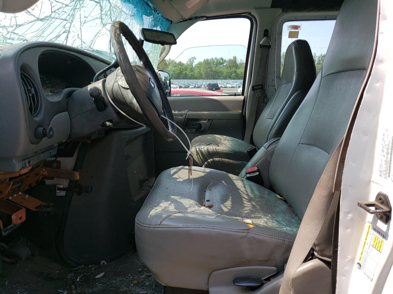 2007 Ford Econoline E150 Van White vin: 1FTNE14W37DA33685