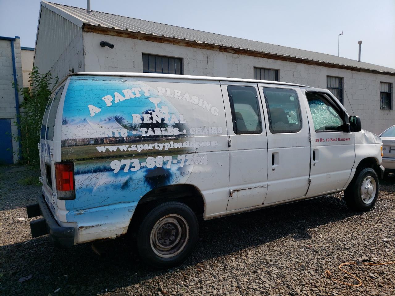 2007 Ford Econoline E150 Van White vin: 1FTNE14W37DA33685