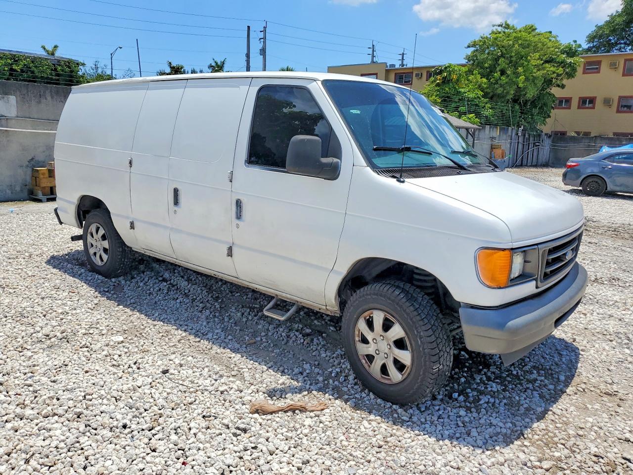 2007 Ford Econoline E150 Van White vin: 1FTNE14W47DA71314