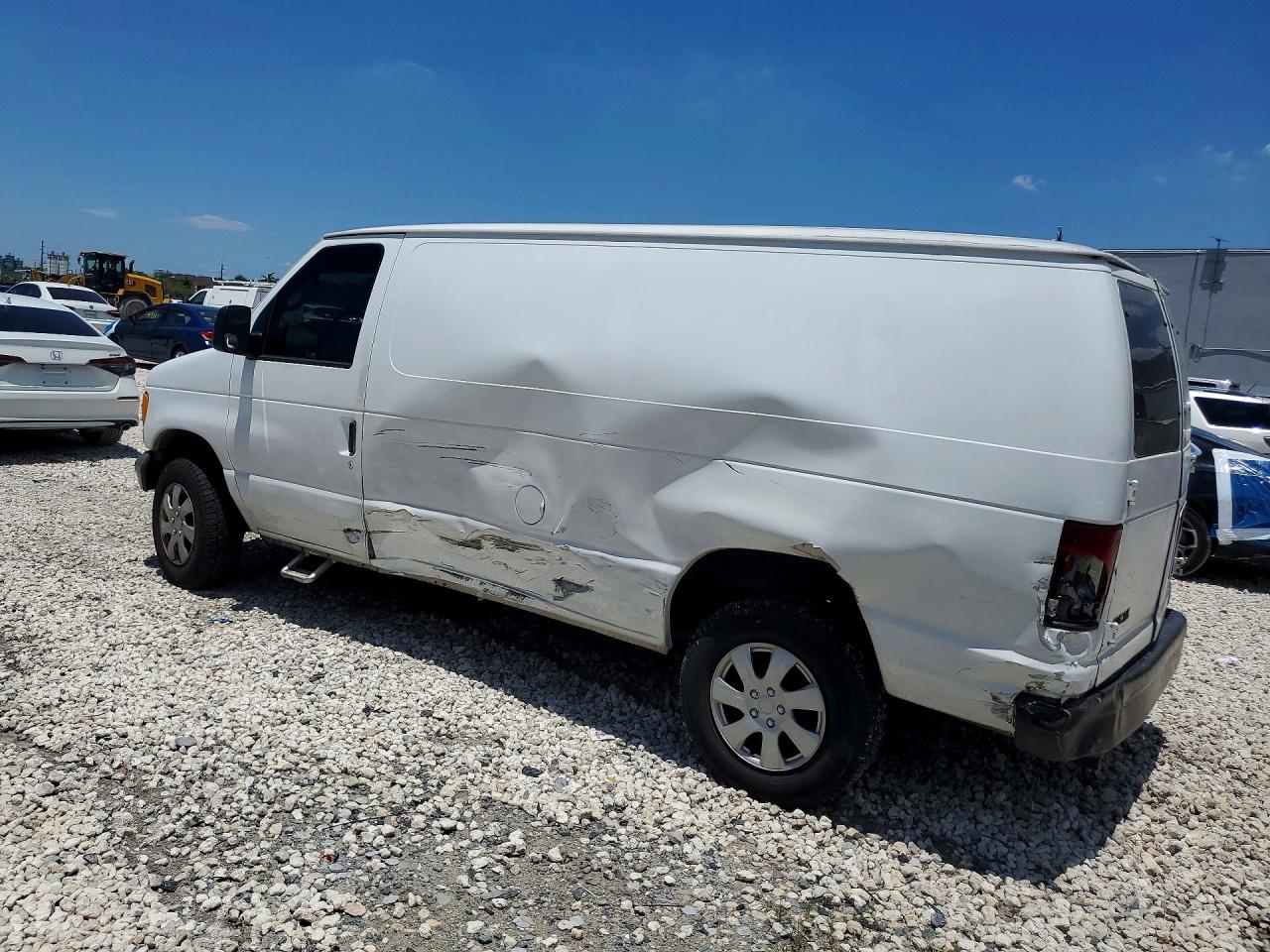 2007 Ford Econoline E150 Van White vin: 1FTNE14W47DA71314