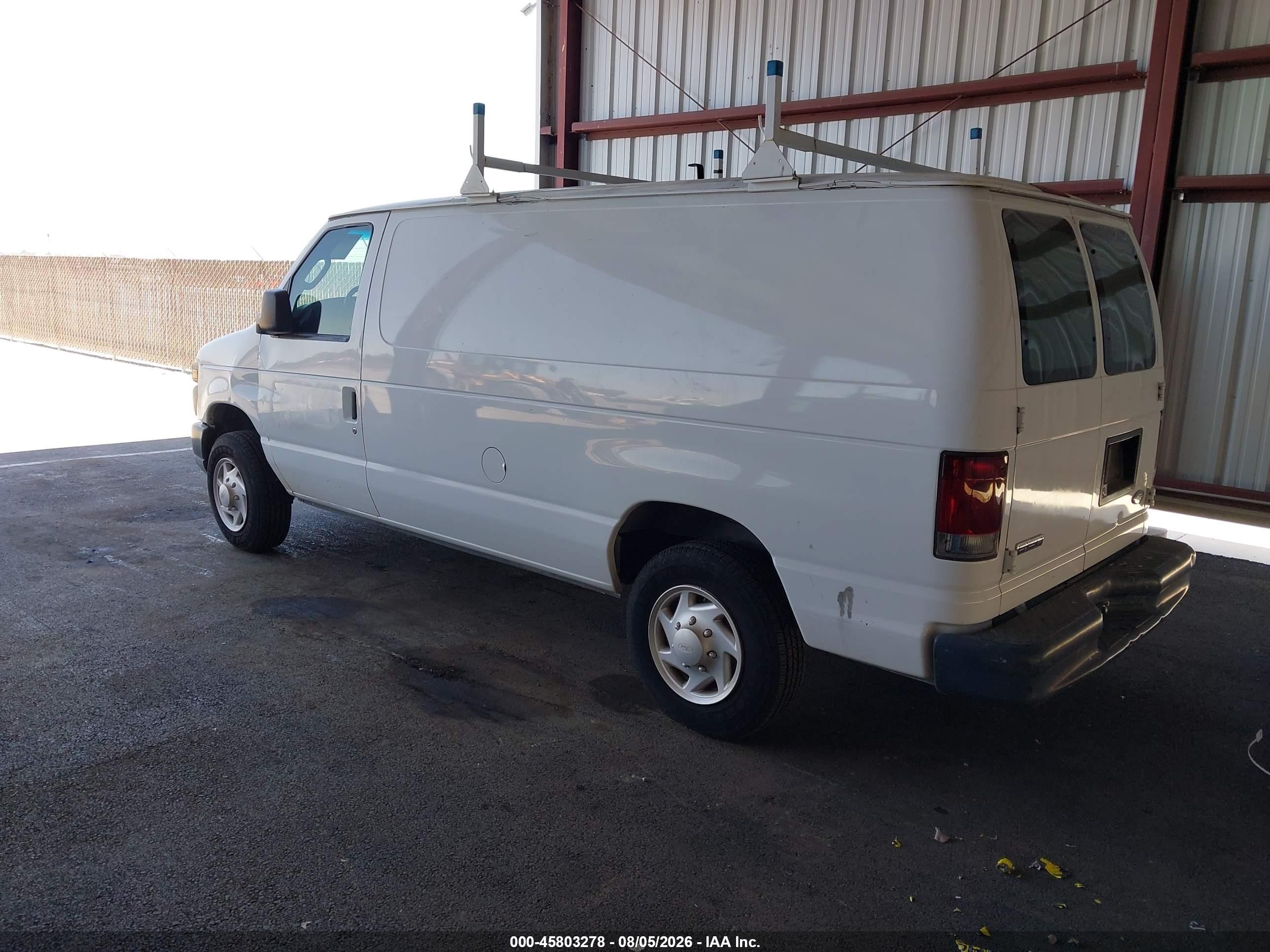2008 Ford E-150 Commercial/recreational White vin: 1FTNE14W48DA13253