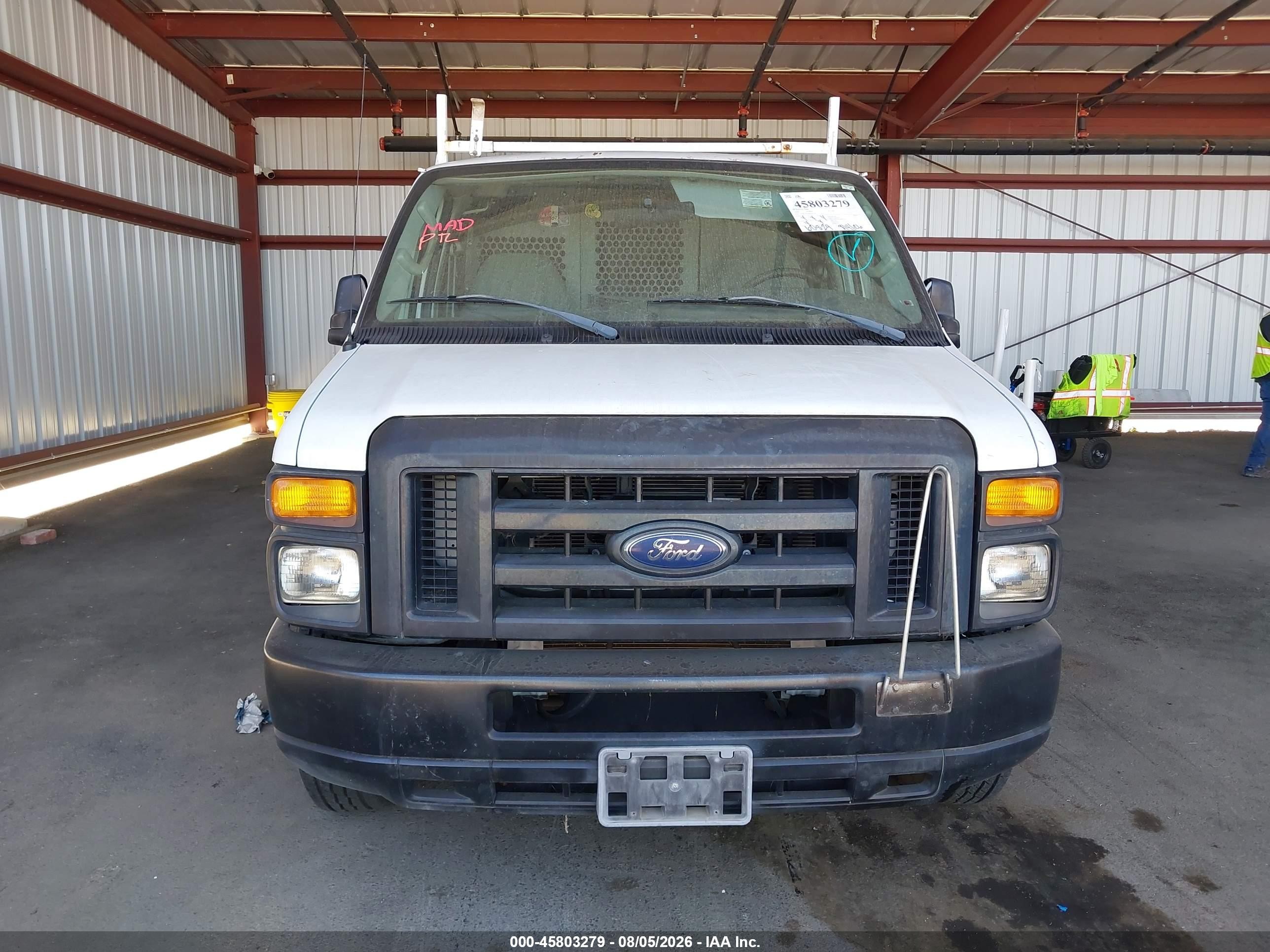 2008 Ford E-150 Commercial/recreational White vin: 1FTNE14W58DA35438