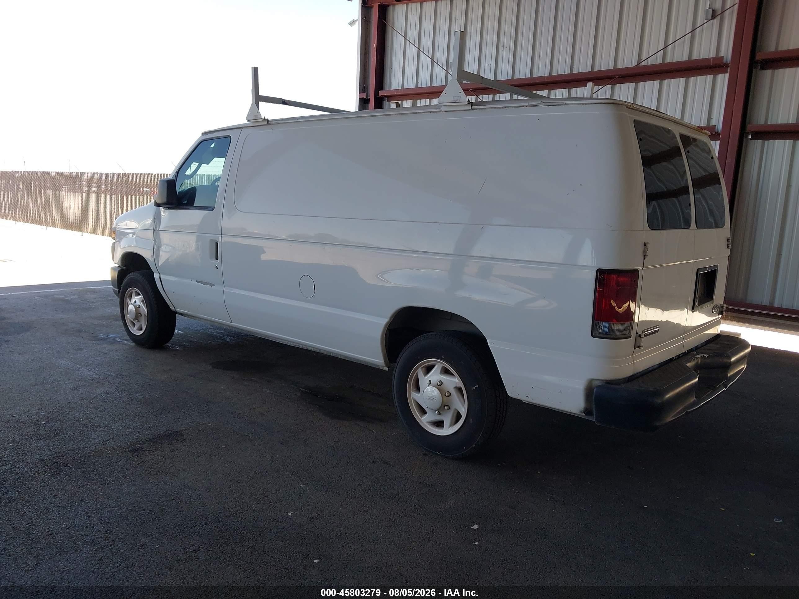 2008 Ford E-150 Commercial/recreational White vin: 1FTNE14W58DA35438
