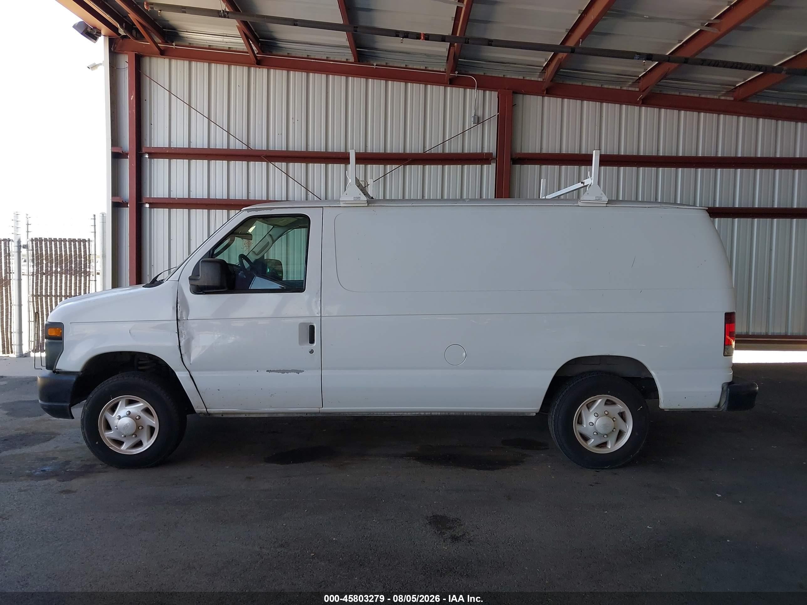 2008 Ford E-150 Commercial/recreational White vin: 1FTNE14W58DA35438