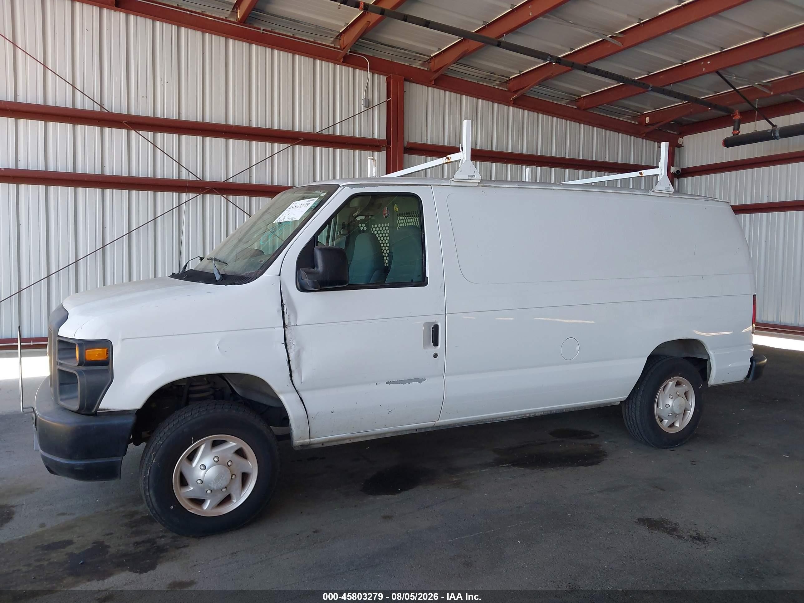2008 Ford E-150 Commercial/recreational White vin: 1FTNE14W58DA35438