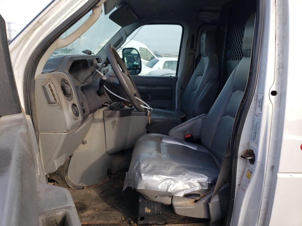 2009 Ford Econoline E150 Van White vin: 1FTNE14W59DA75908