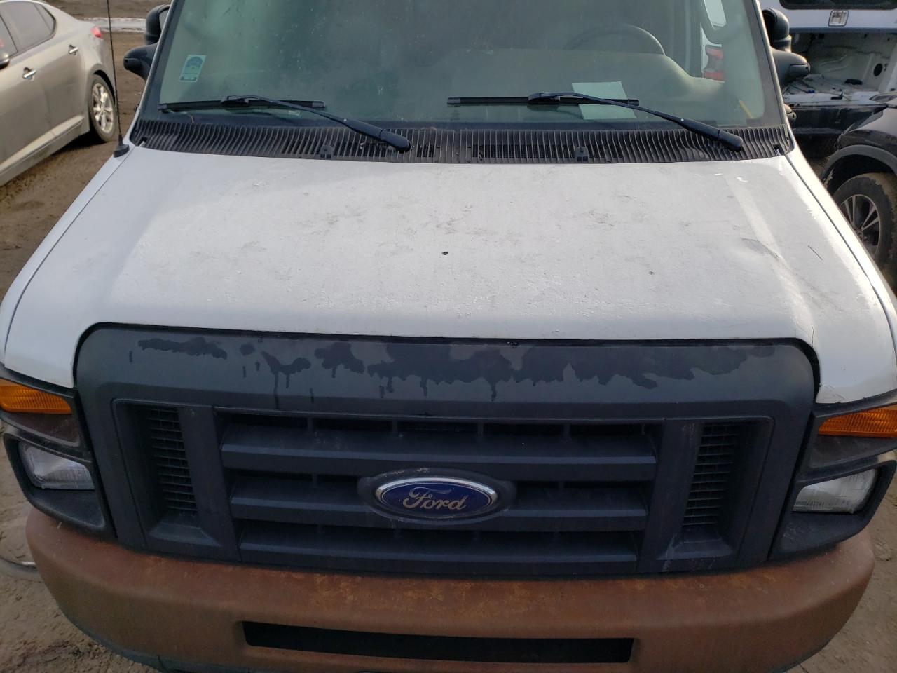 2009 Ford Econoline E150 Van White vin: 1FTNE14W59DA75908