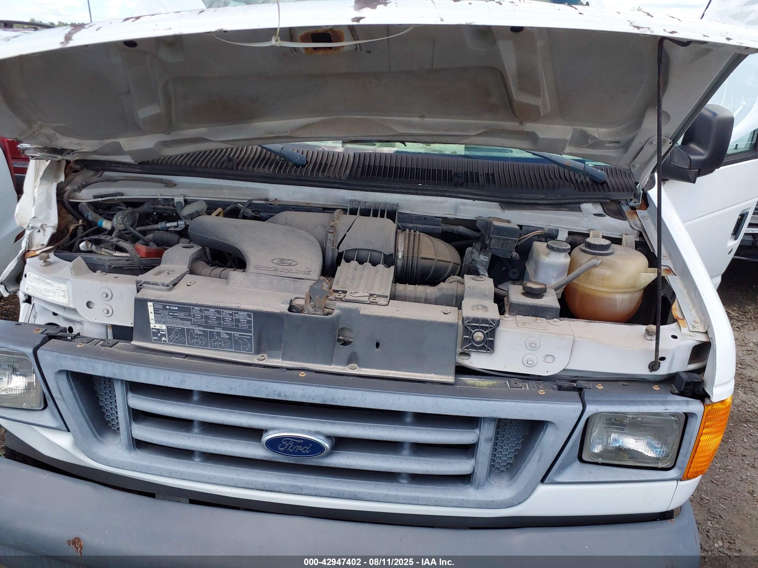2007 Ford E-150 Commercial/recreational Белый vin: 1FTNE14W67DA41957
