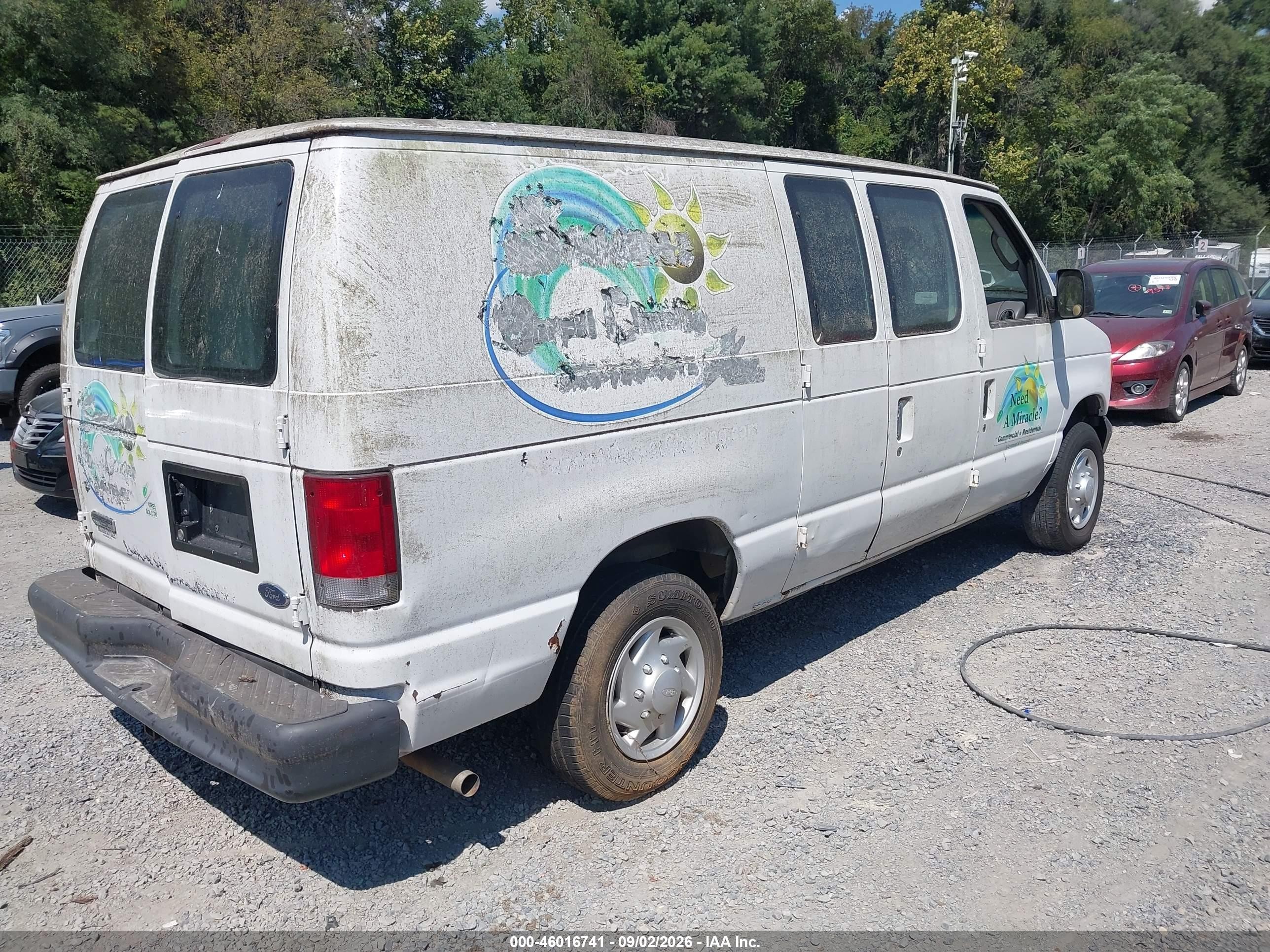 2007 Ford E-150 Commercial/recreational White vin: 1FTNE14W67DB35336