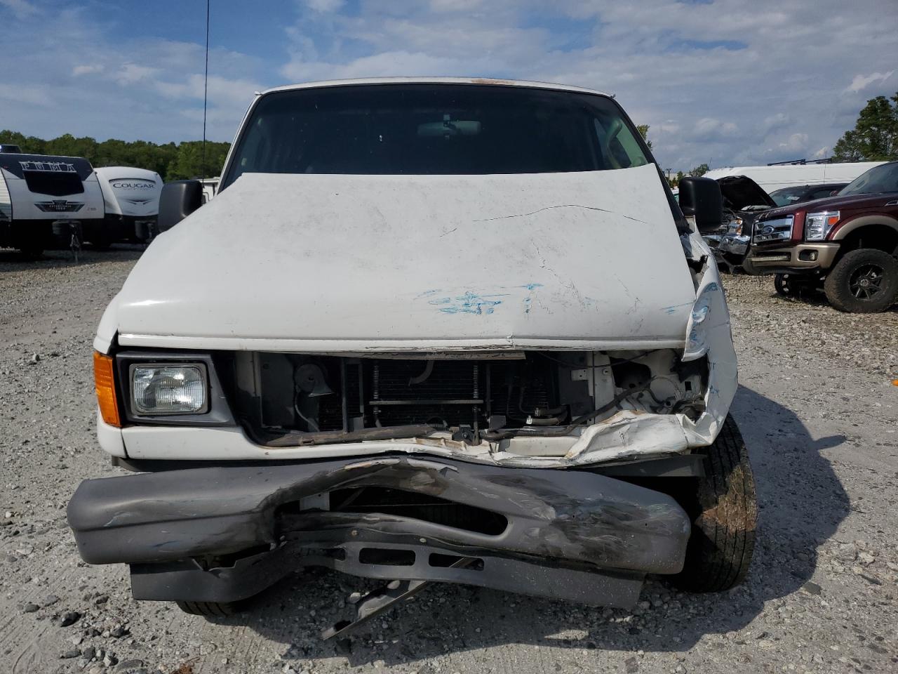 2007 Ford Econoline E150 Van White vin: 1FTNE14W77DB47835