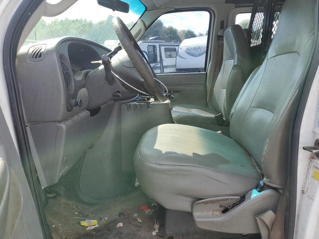 2007 Ford Econoline E150 Van White vin: 1FTNE14W77DB47835