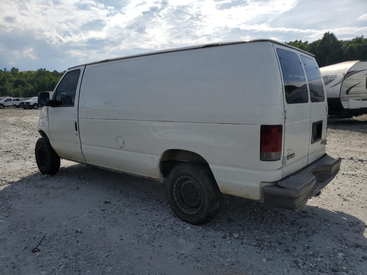 2007 Ford Econoline E150 Van White vin: 1FTNE14W77DB47835