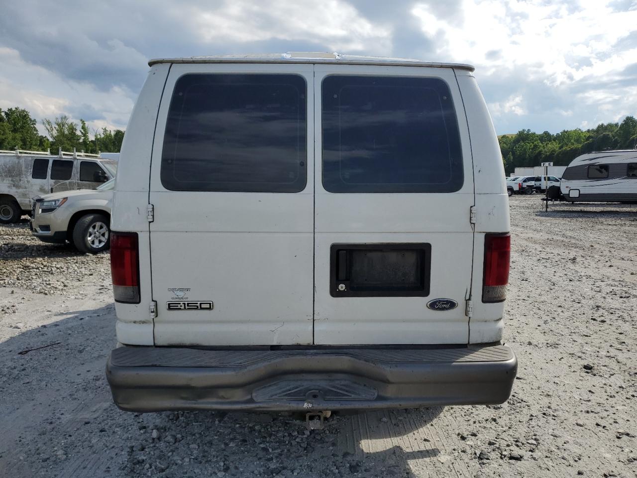 2007 Ford Econoline E150 Van White vin: 1FTNE14W77DB47835