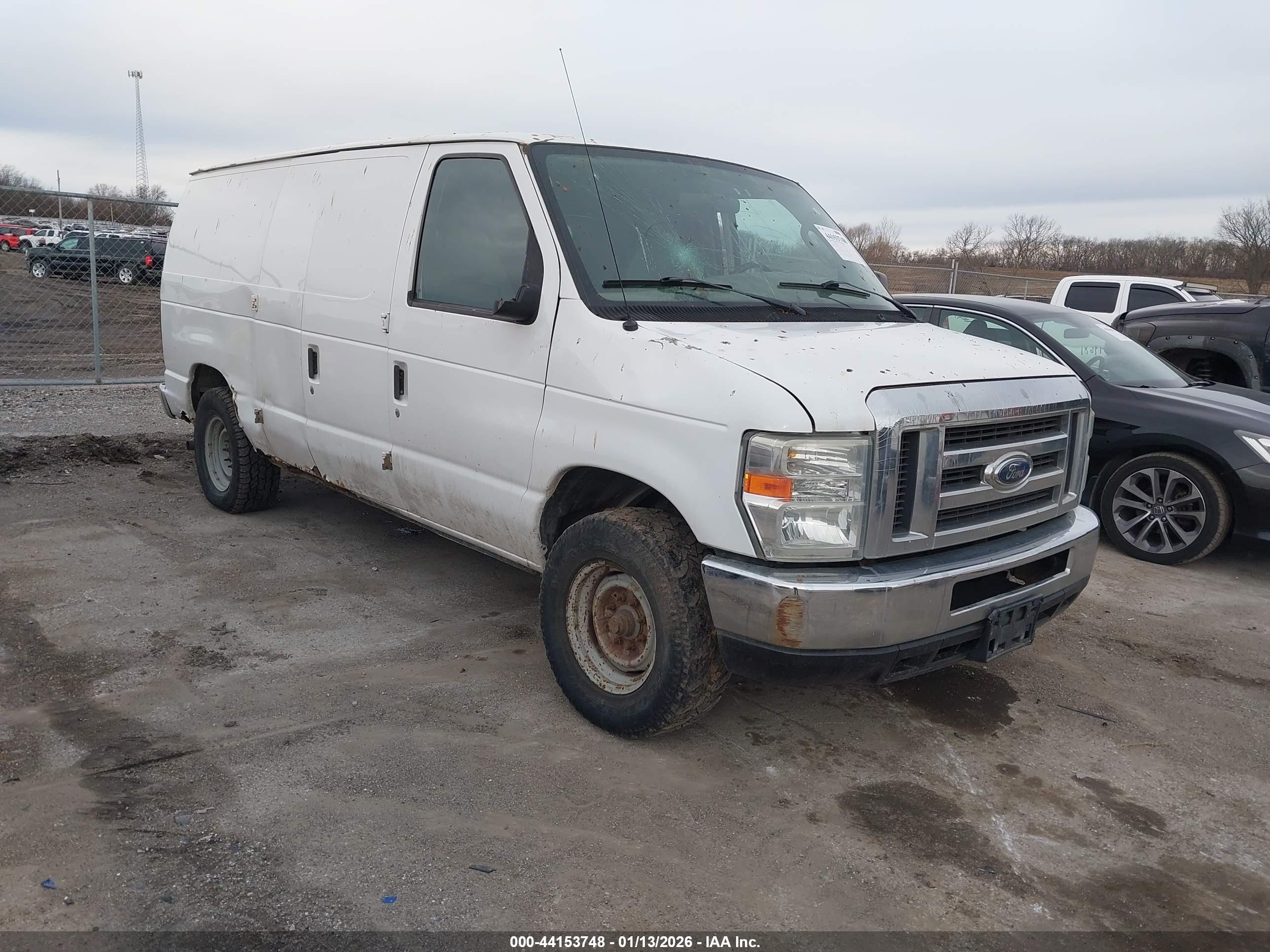 2008 Ford E-150 Commercial/recreational White vin: 1FTNE14W78DA33917