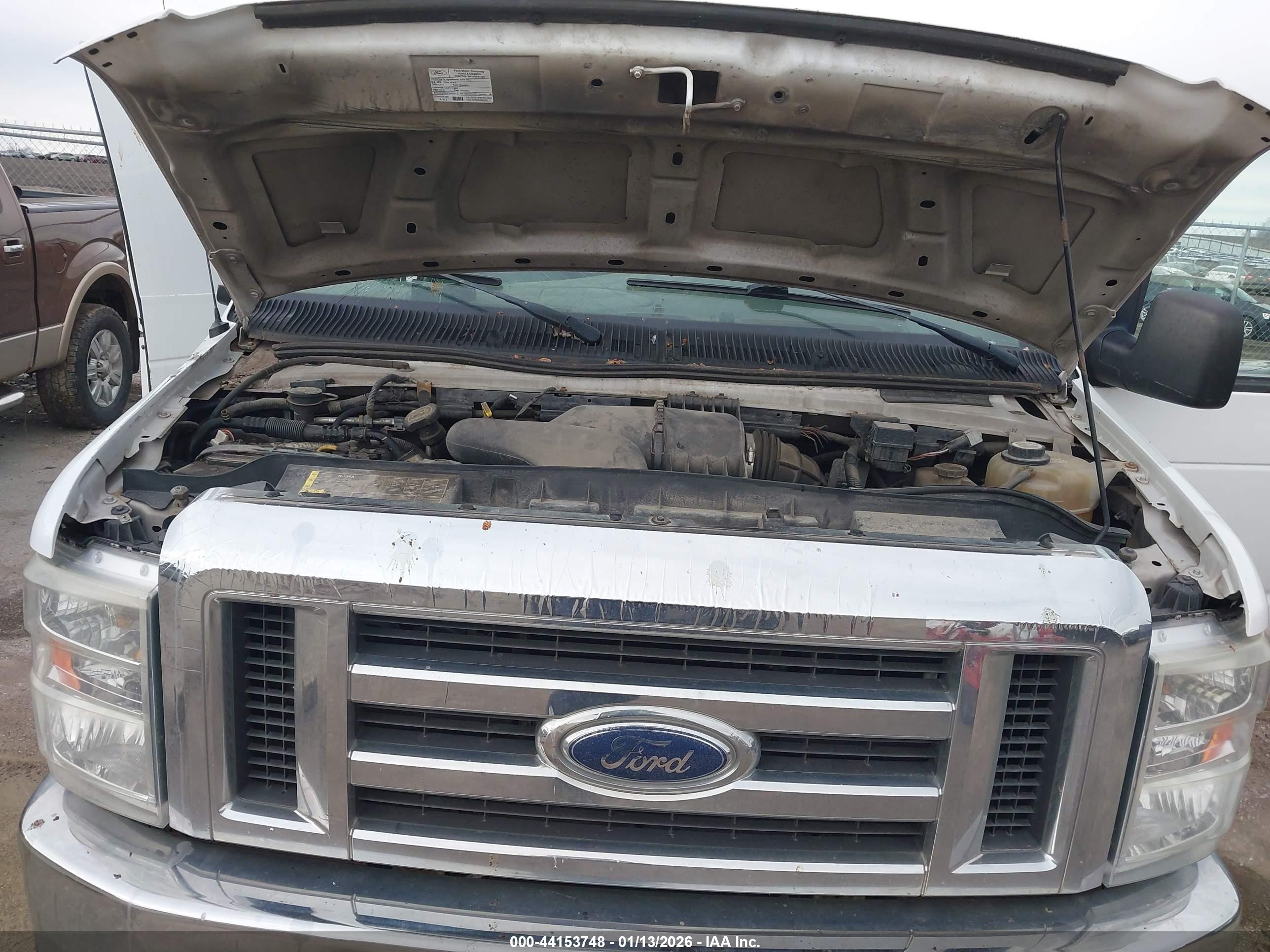 2008 Ford E-150 Commercial/recreational White vin: 1FTNE14W78DA33917