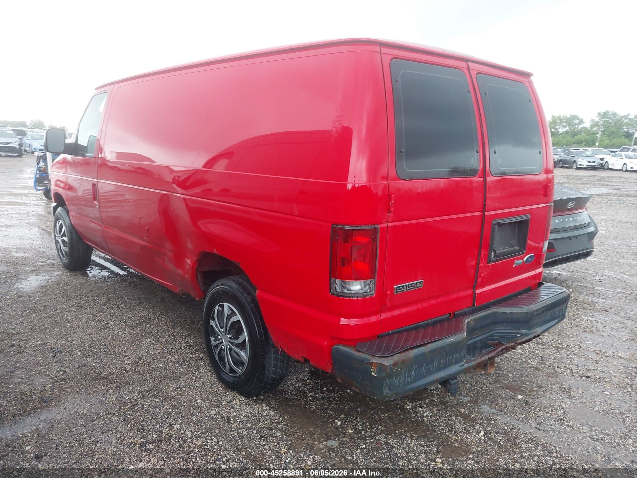 2009 Ford E-150 Commercial/recreational Red vin: 1FTNE14W79DA86134