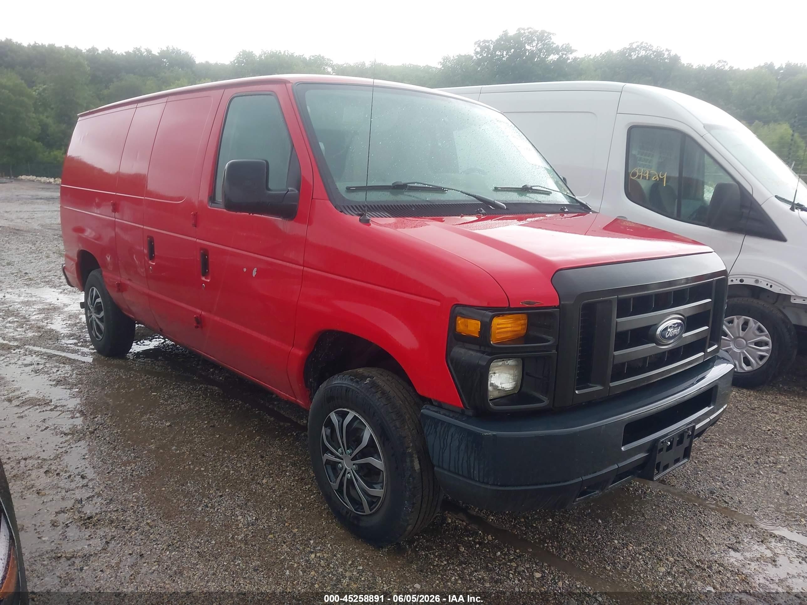 2009 Ford E-150 Commercial/recreational Red vin: 1FTNE14W79DA86134