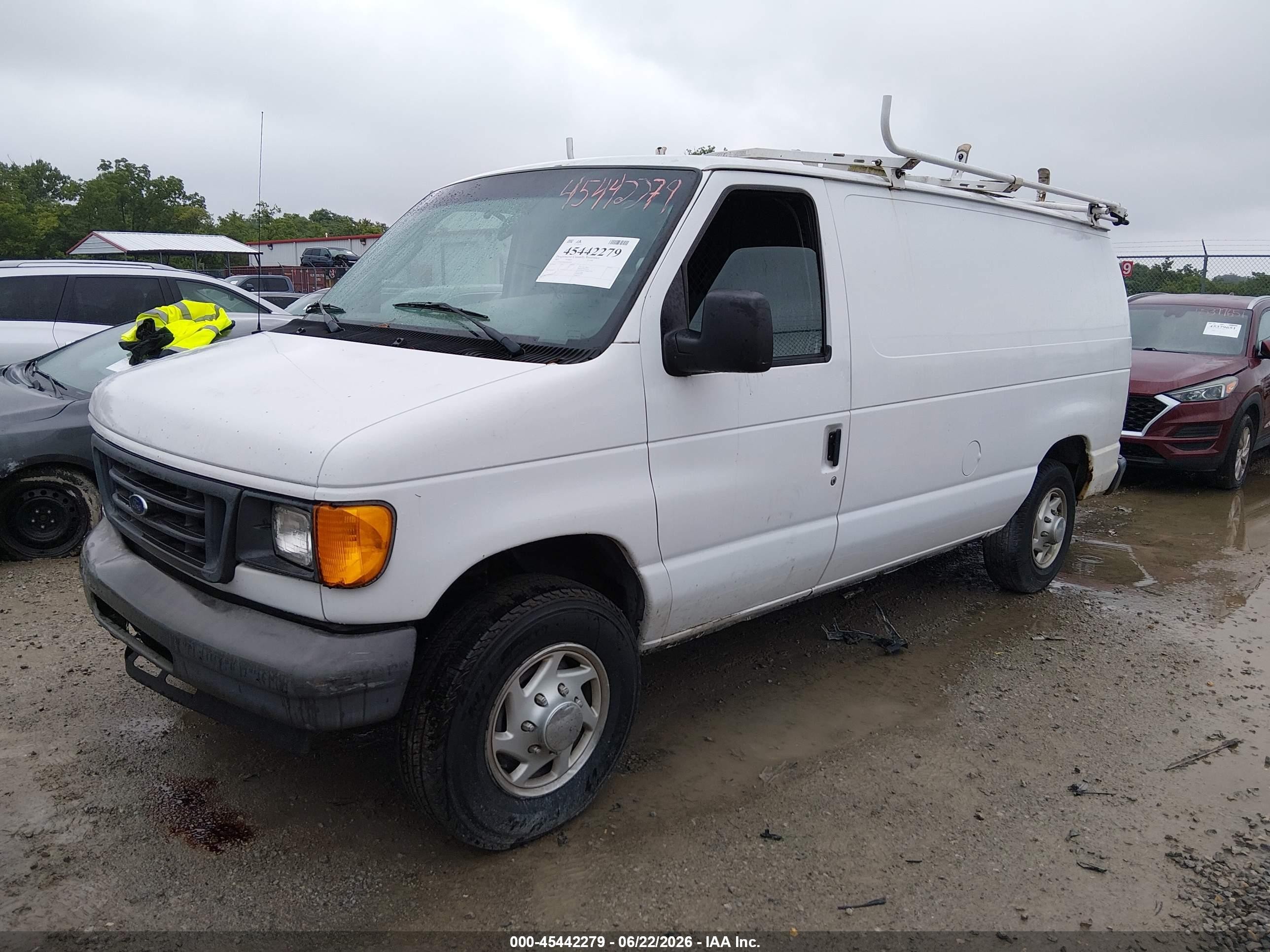 2007 Ford E-150 Commercial/recreational Белый vin: 1FTNE14W87DB23446