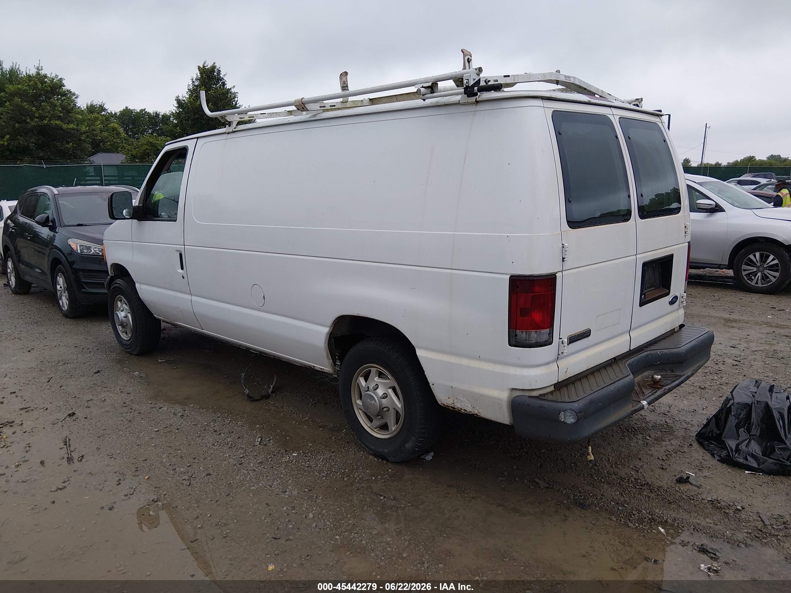 2007 Ford E-150 Commercial/recreational Белый vin: 1FTNE14W87DB23446