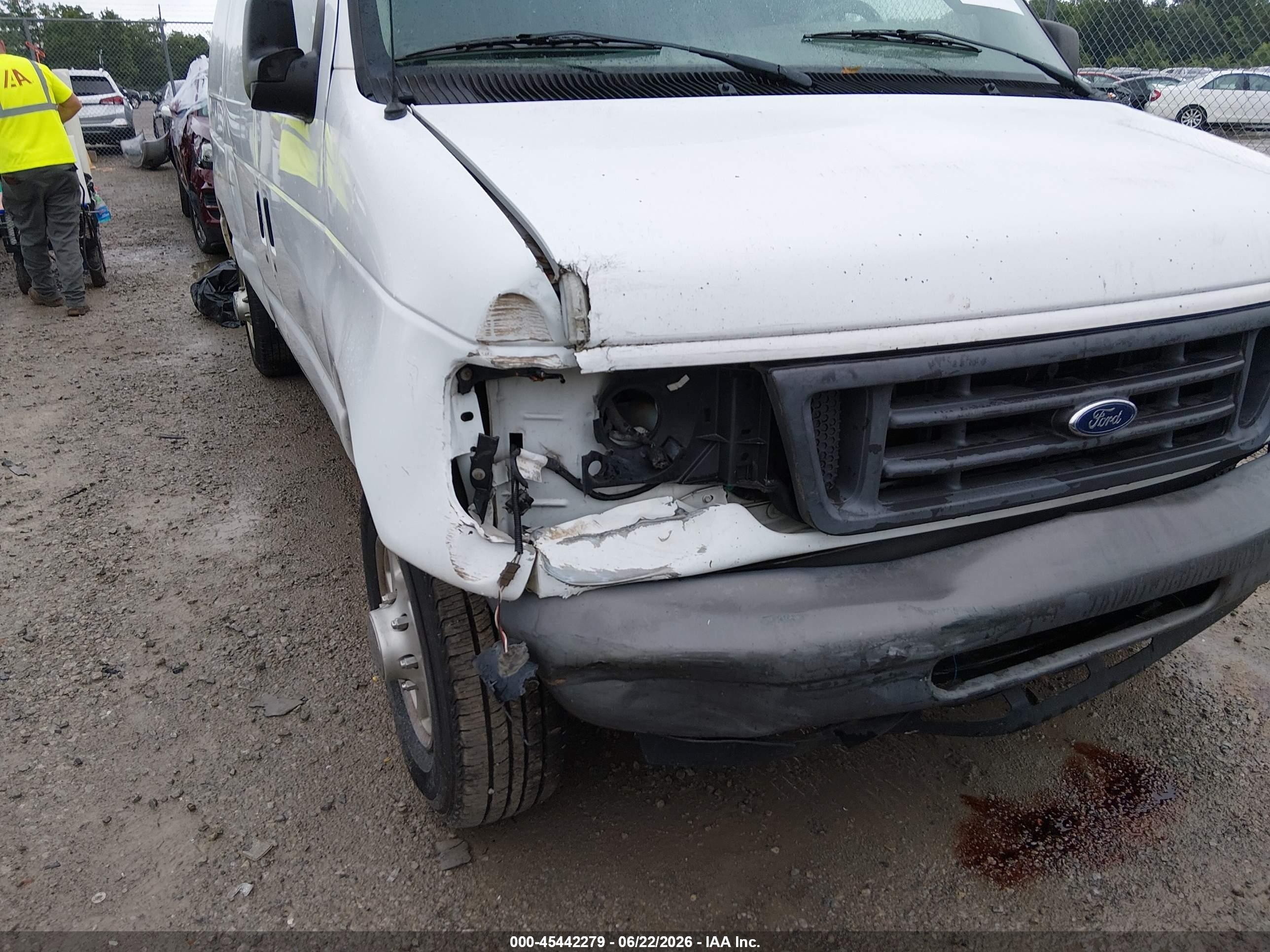 2007 Ford E-150 Commercial/recreational Белый vin: 1FTNE14W87DB23446