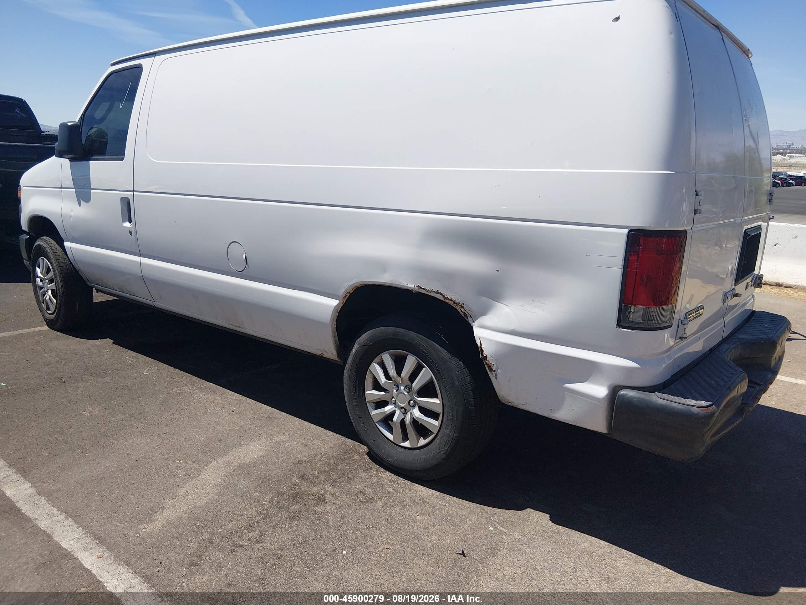 2009 Ford E-150 Commercial/recreational Белый vin: 1FTNE14W89DA78429