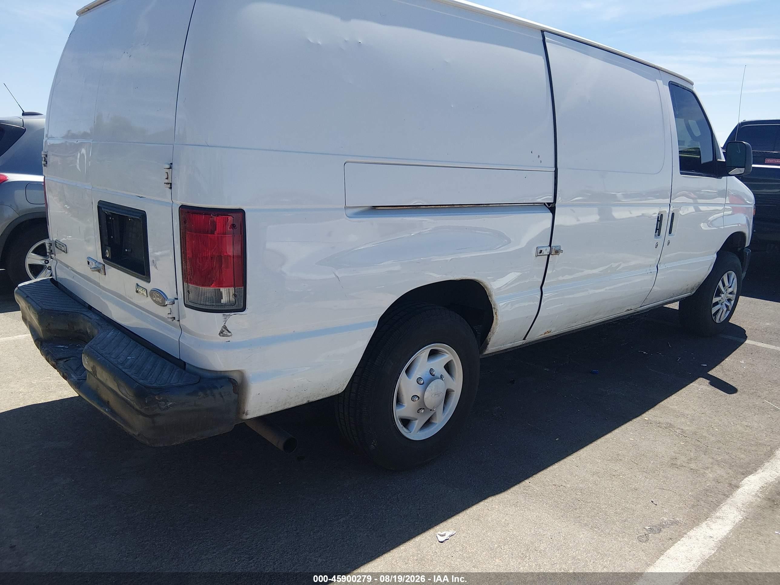 2009 Ford E-150 Commercial/recreational Белый vin: 1FTNE14W89DA78429